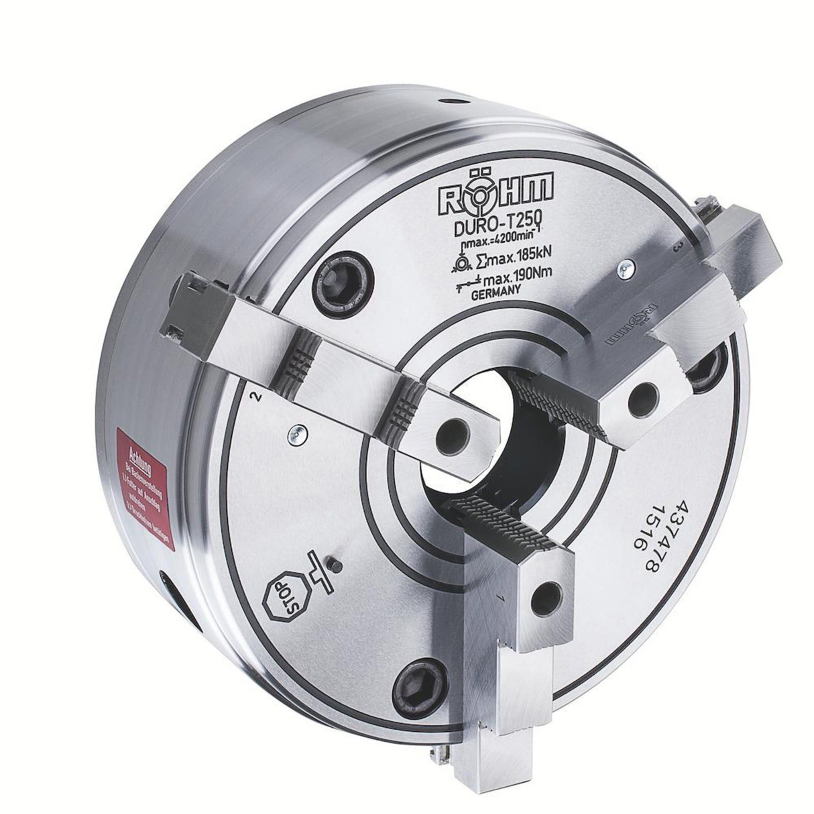 Röhm Keilstangenfutter Röhm DURO-T 160, KK 5, ISO 702-3, Stehbolzen und Bundmutter, einteilig