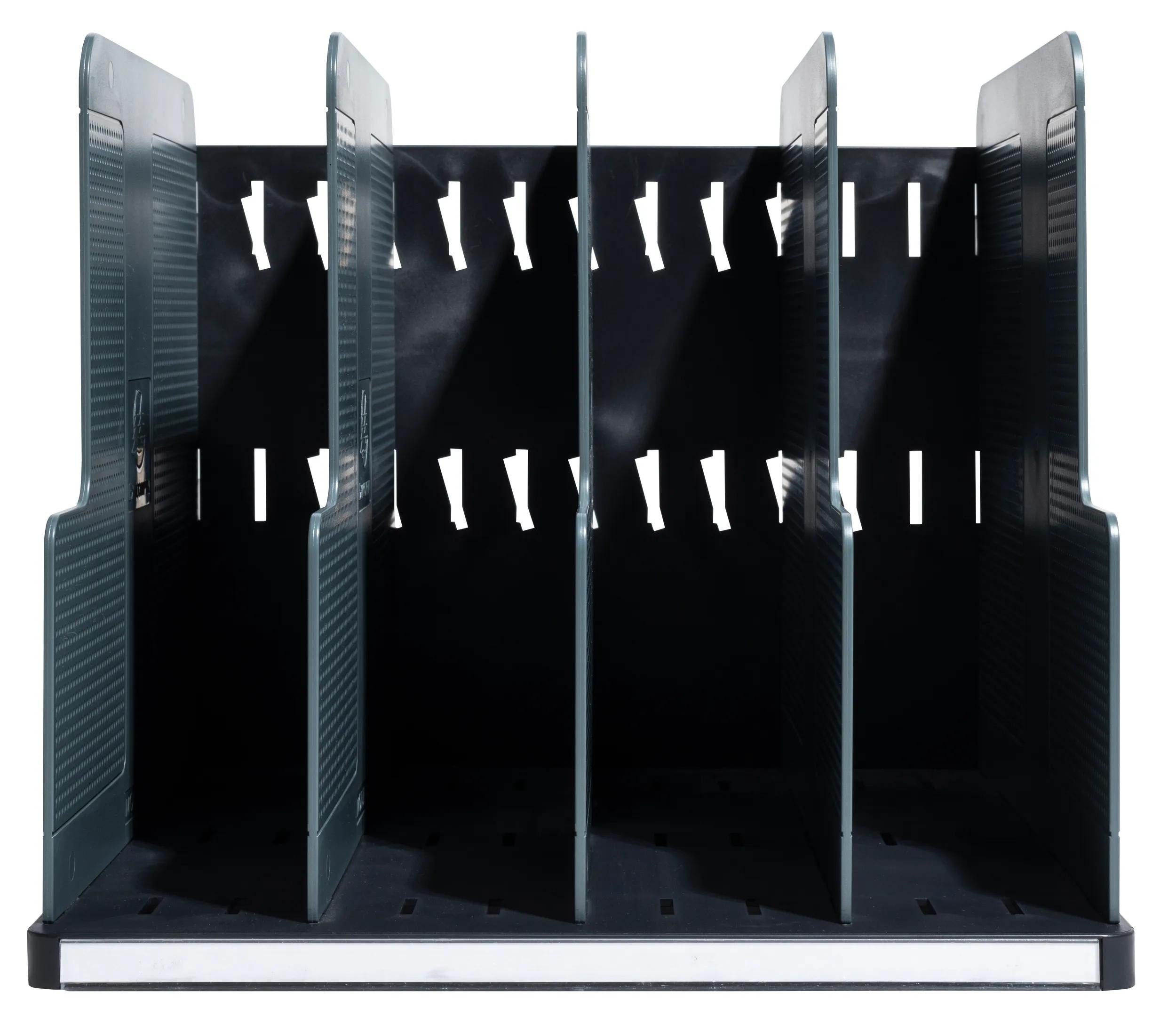 EXACOMPTA Schubladenbox MODULOTOP vertikaler Sorter + 5 Trennplatten Office Lichtgrau 390740D, Sortierungsmodul