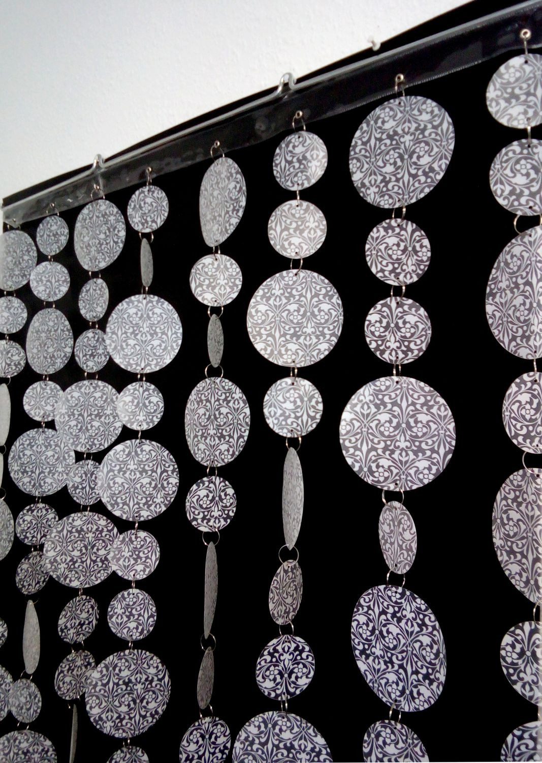 Morel SAS Türvorhang Türvorhang Kunststoff BAROQUE BLANC Maße 90x200cm günstig online kaufen