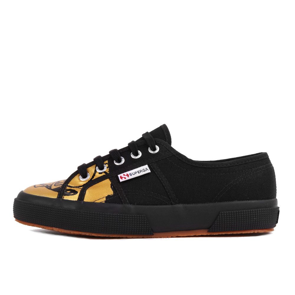 Superga Superga 2750 Fancot Belle Onomato W Black Gold Sneaker