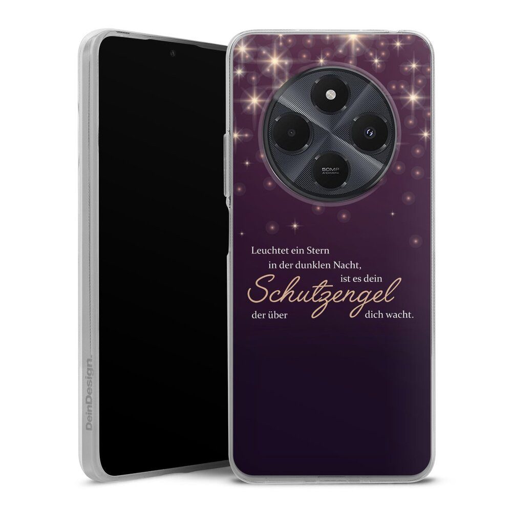 DeinDesign Handyhülle Schutzengel Sprüche Spruch Schutzengel, Xiaomi Redmi 14C Silikon Hülle Bumper Case Handy Schutzhülle