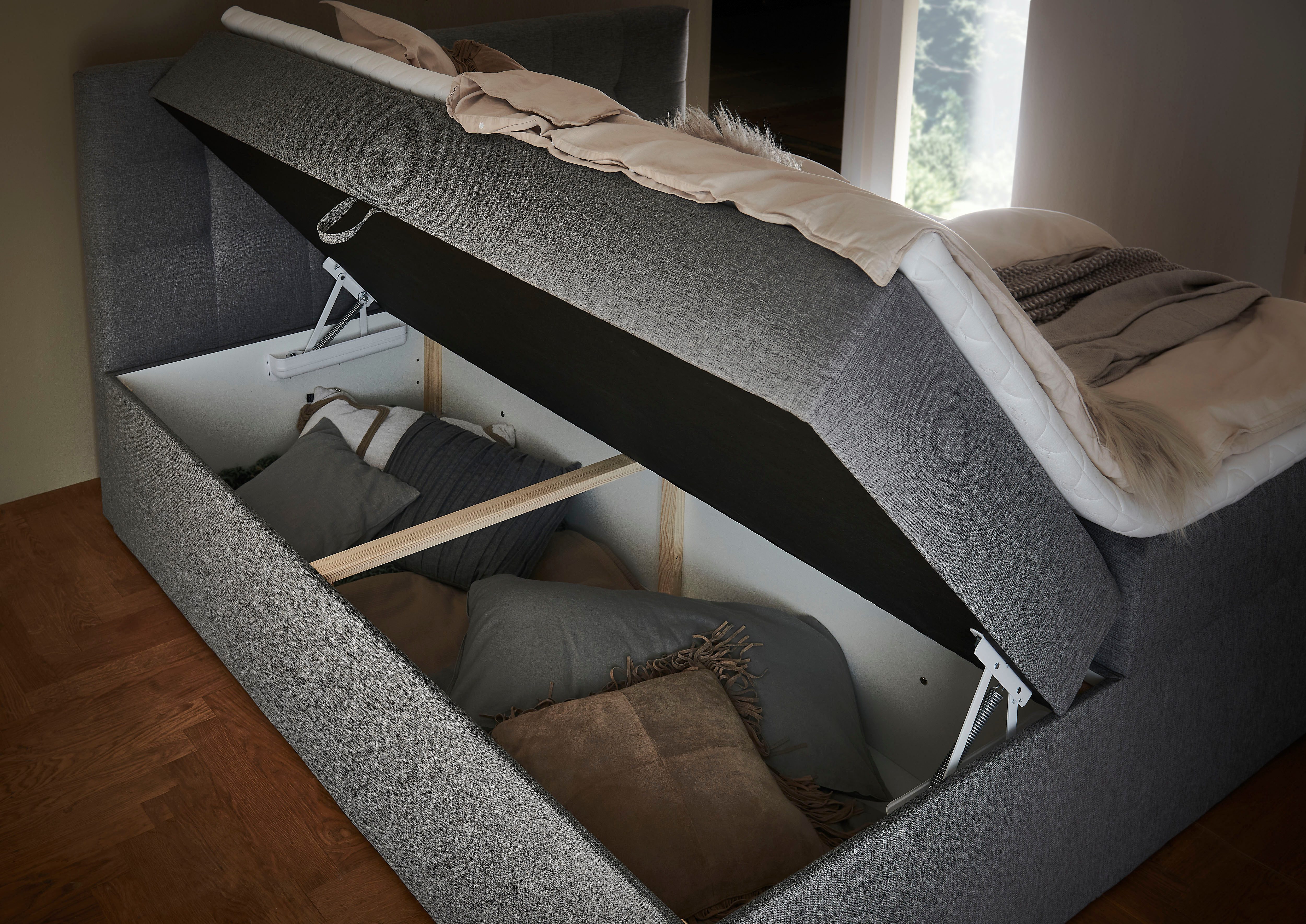 Places of Style Boxbett "Carolin", mit Nische inkl. gepolsterter Unterlage günstig online kaufen