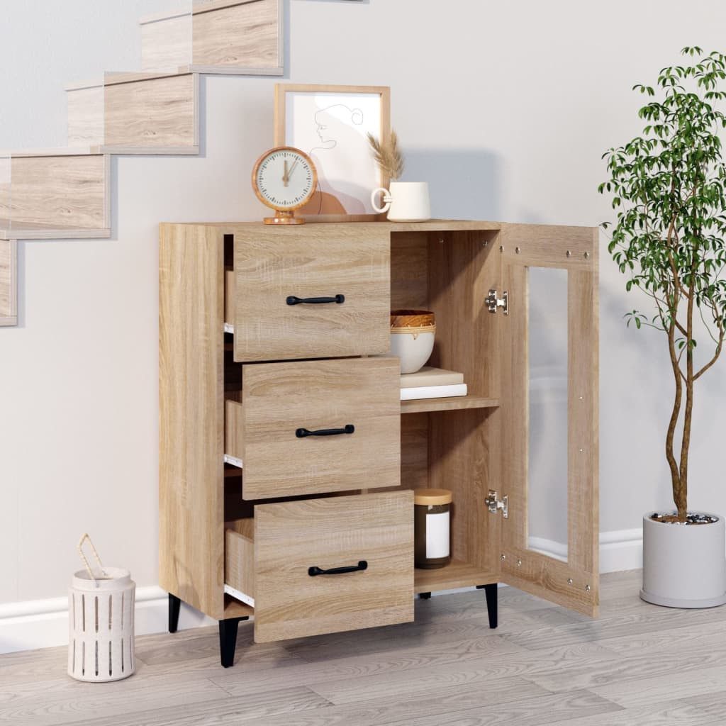 vidaXL Sideboard Sideboard Sonoma-Eiche 69,5x34x90 cm günstig online kaufen