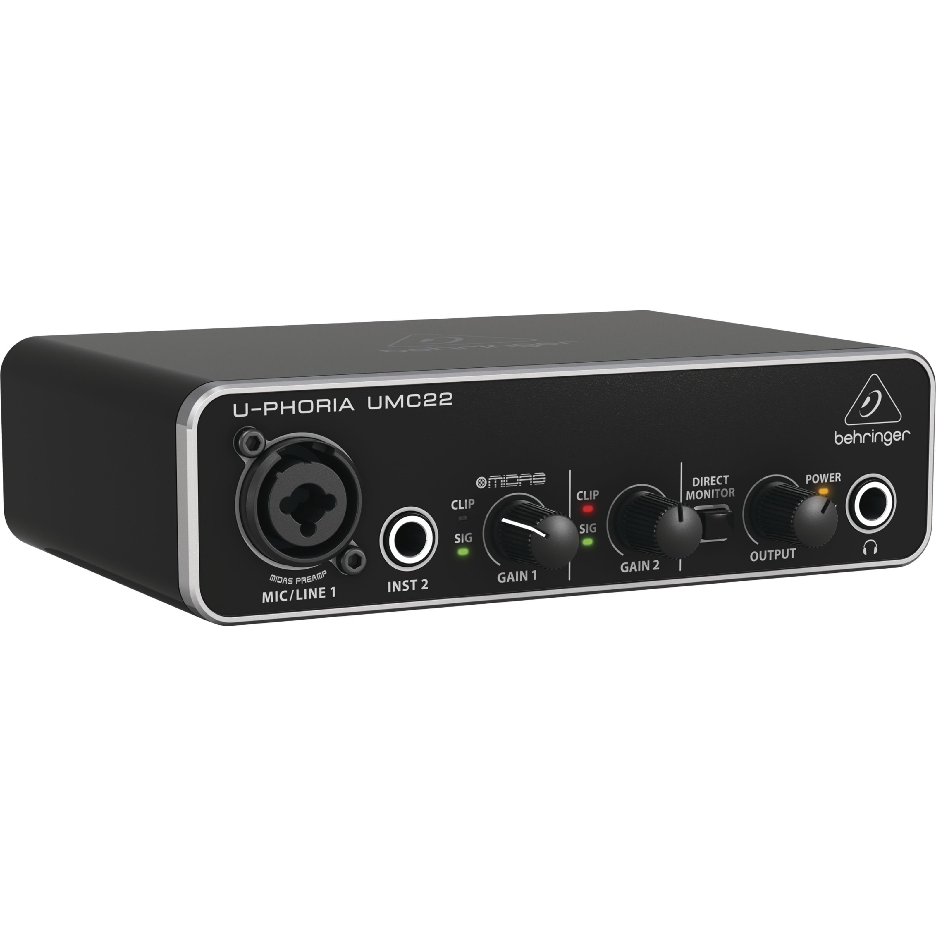 Behringer Digitales Aufnahmegerät (UMC22 U-Phoria - USB Interface) – Bild 2 von 5