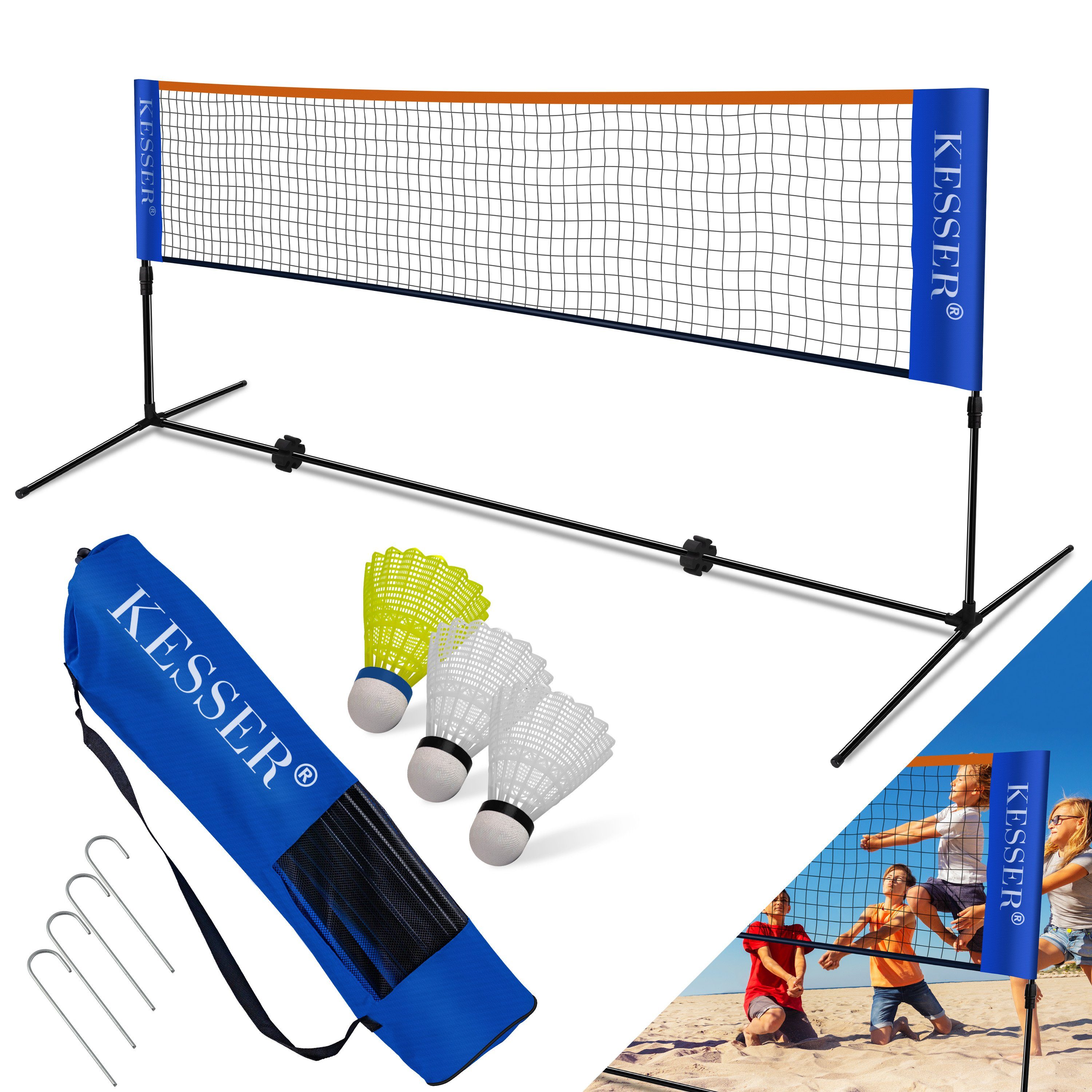 KESSER Badmintonnetz, Badmintonnetz, Tennisnetz 300cm 400cm 500 cm Federball