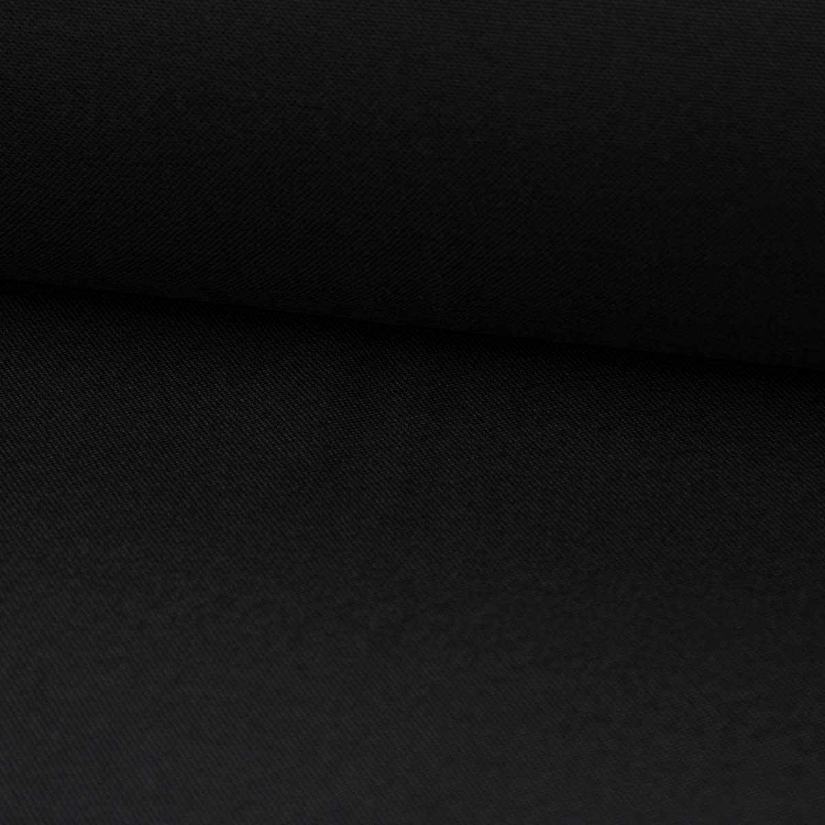 SCHÖNER LEBEN. Stoff Baumwollstoff Dekostoff Canvas einfarbig schwarz 1,4m Breite, allergikergeeignet