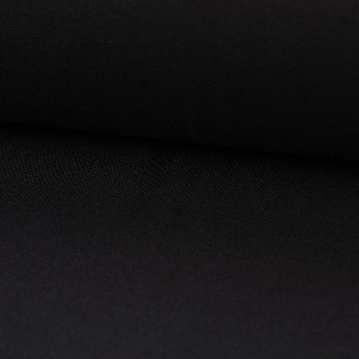 SCHÖNER LEBEN. Stoff Baumwollstoff Meterware Dekostoff Canvas einfarbig schwarz 140cm, allergikergeeignet,pflegeleicht