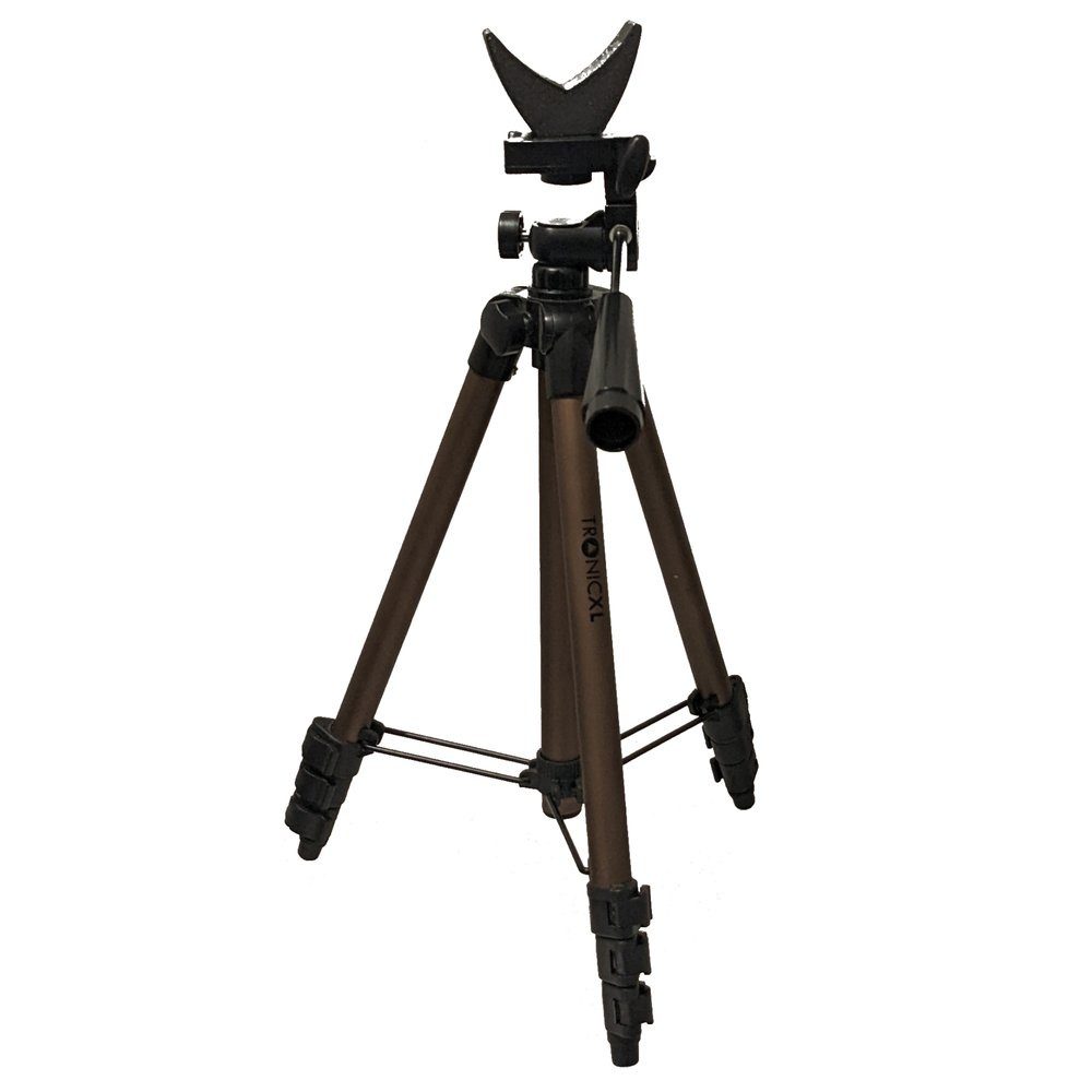 TronicXL 105cm Stativ + Auflage Gewehrstativ Ständer Pirschstock Zielstock Dreibeinstativ