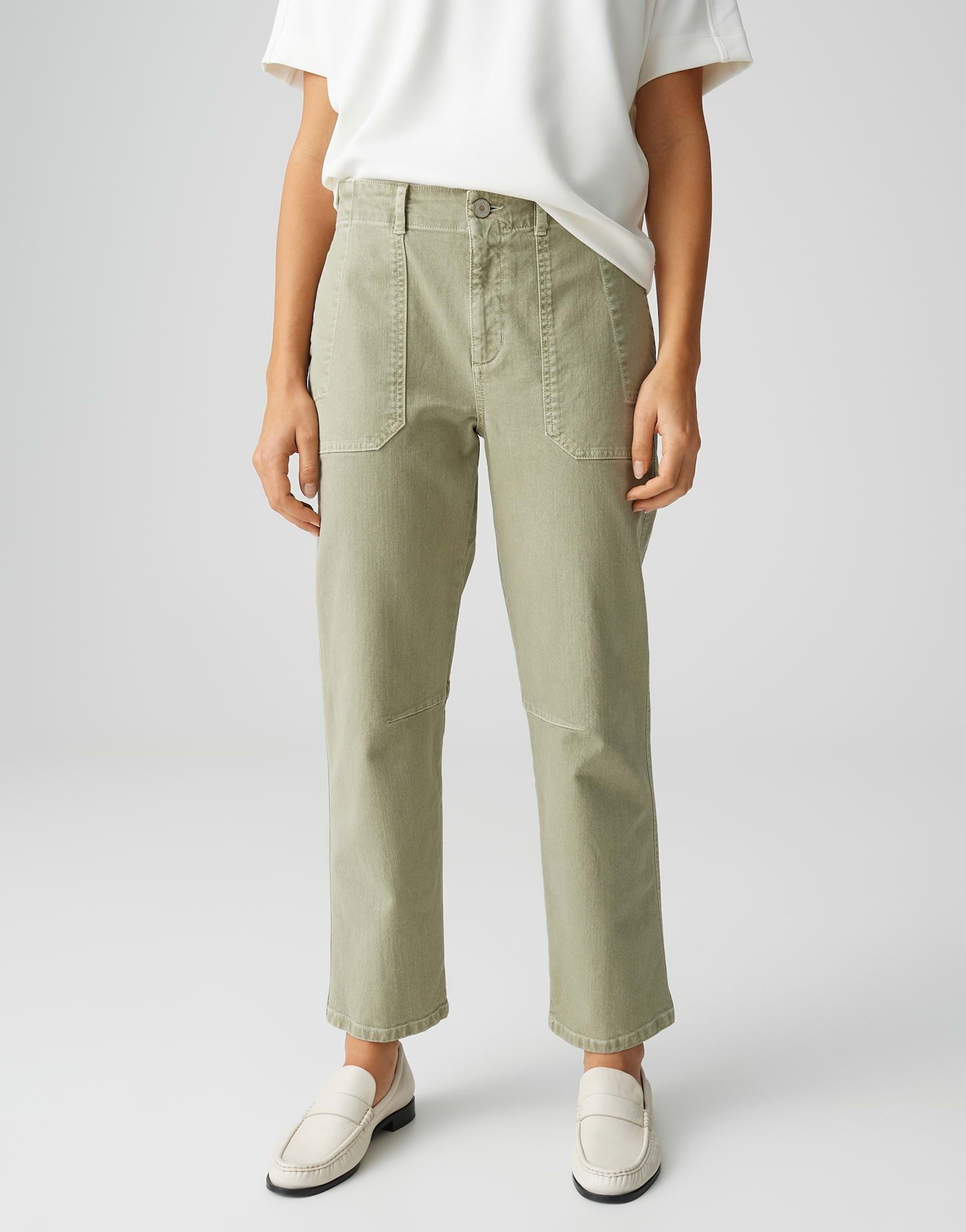 Relax-fit-Jeans Lolah urban tapered aus Colored Denim
