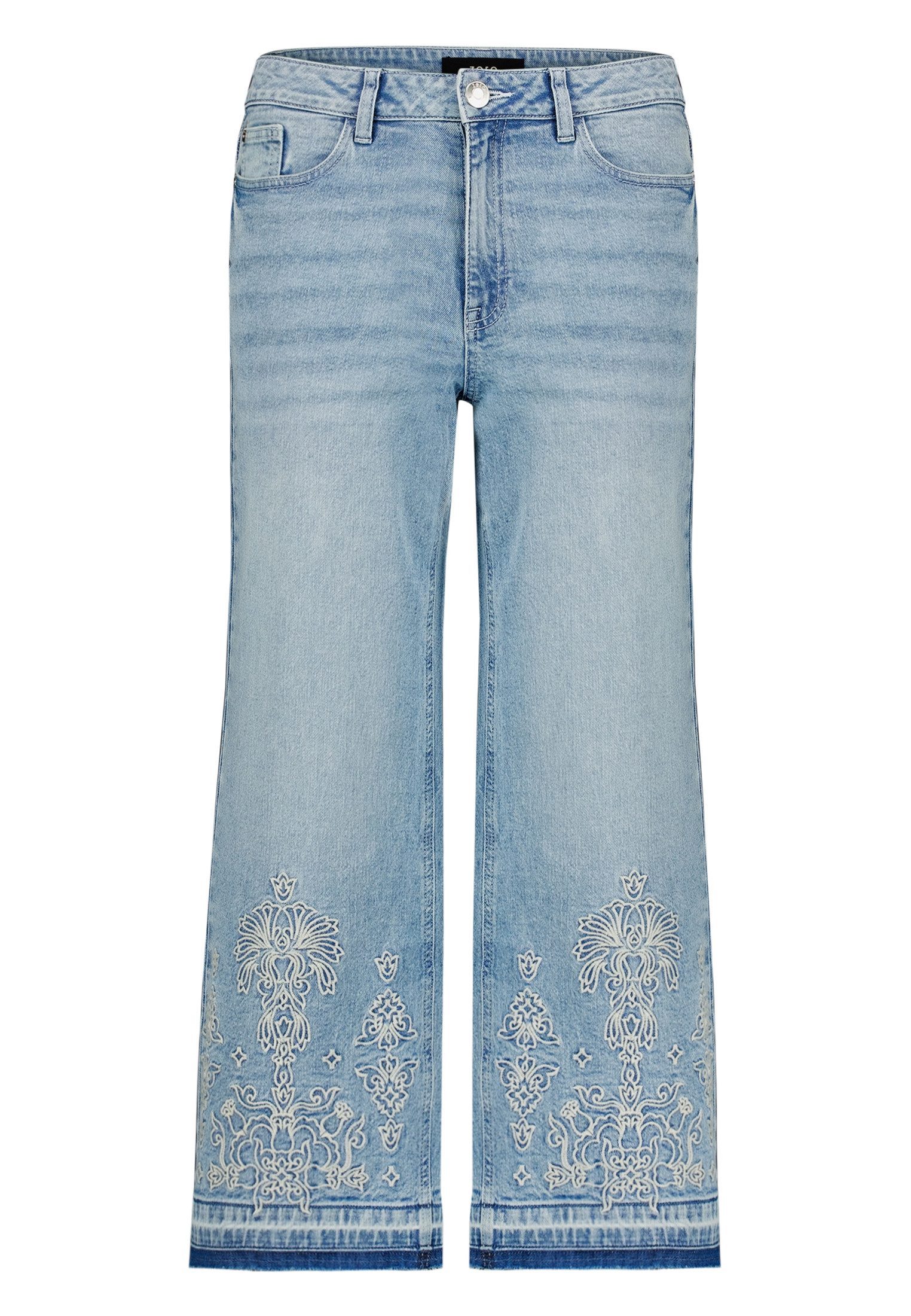 Zero Slim-fit-Jeans Damen mit weitem Bein.