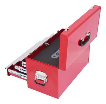 KS Tools Werkzeugbox, Werkzeugtruhe mit 3 Schubladen-rot, L508xH255xB303mm