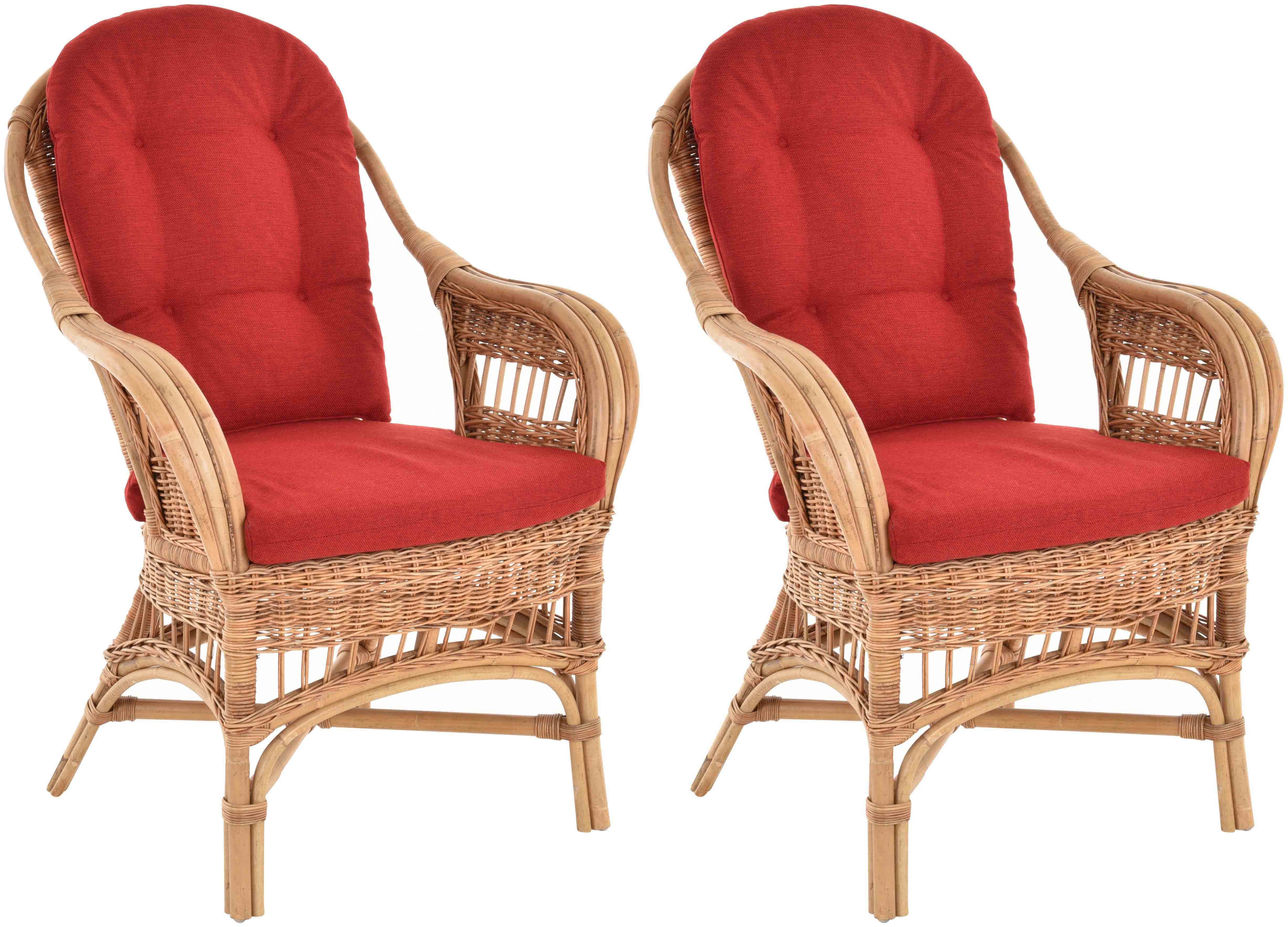 Krines Home Relaxsessel Set/2 Breite Rattan günstig online kaufen