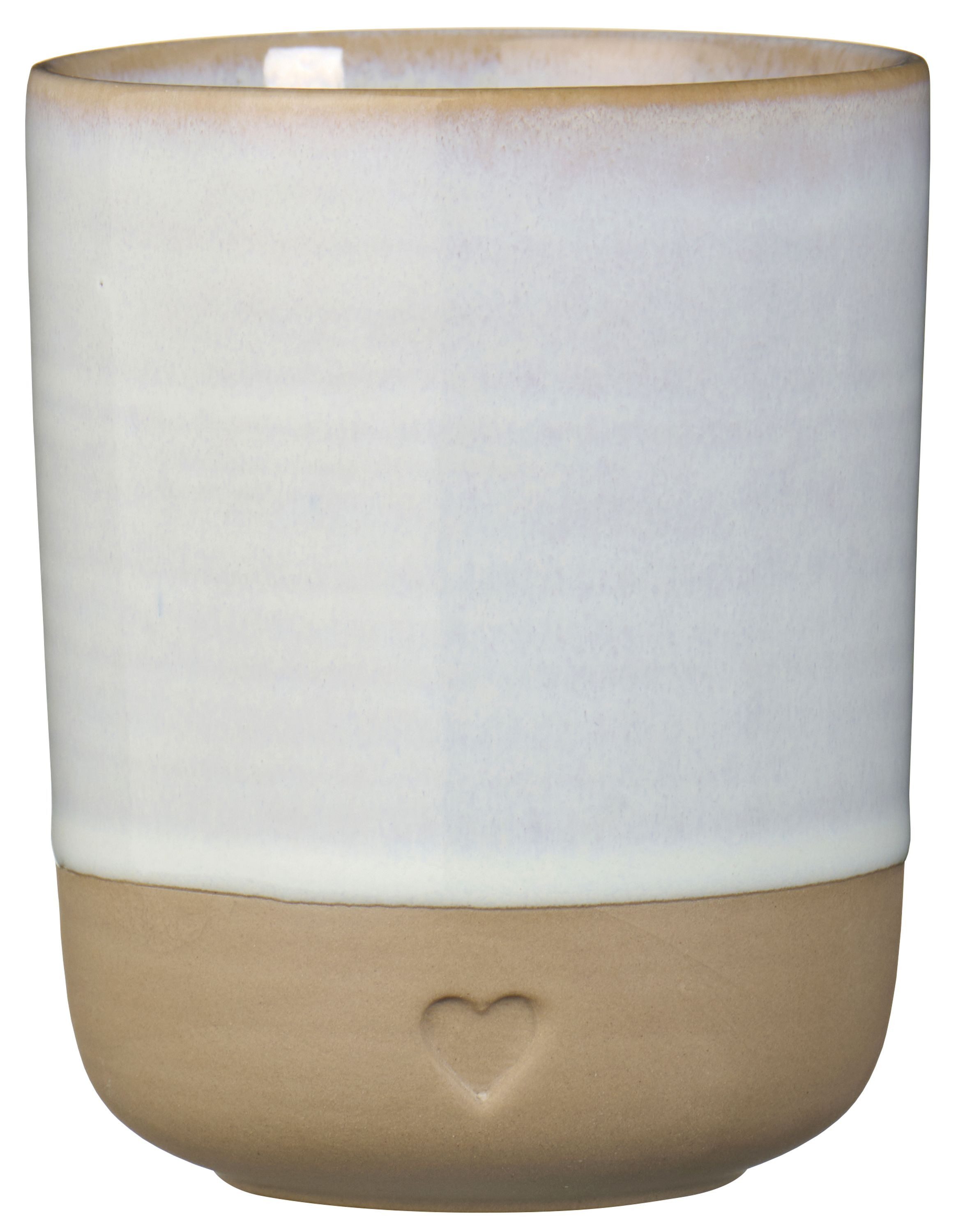 Ib Laursen Becher Farbauswahl - Ib Laursen Becher Tasse Steingut mit Herz 190ml 2467, Steingut