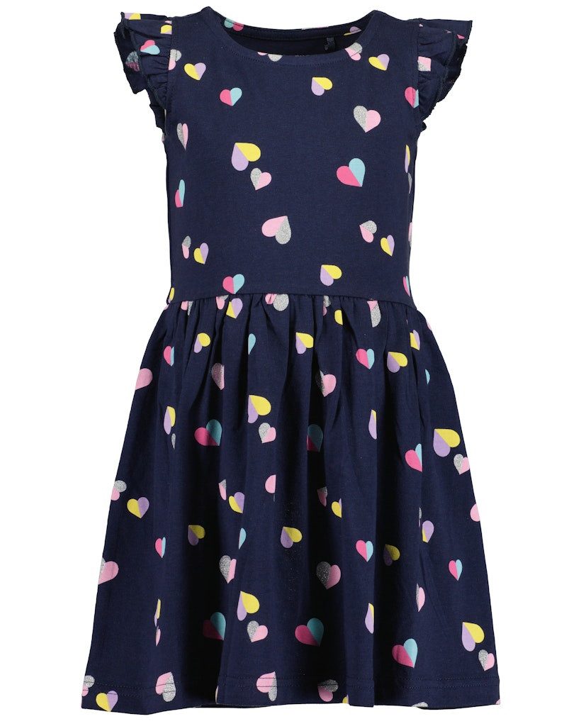 Blue Seven A-Linien-Kleid Blue Seven Kleid Schlupfkleid Herzen ultramarin blau (kein Set, 1-tlg) Markenlabel