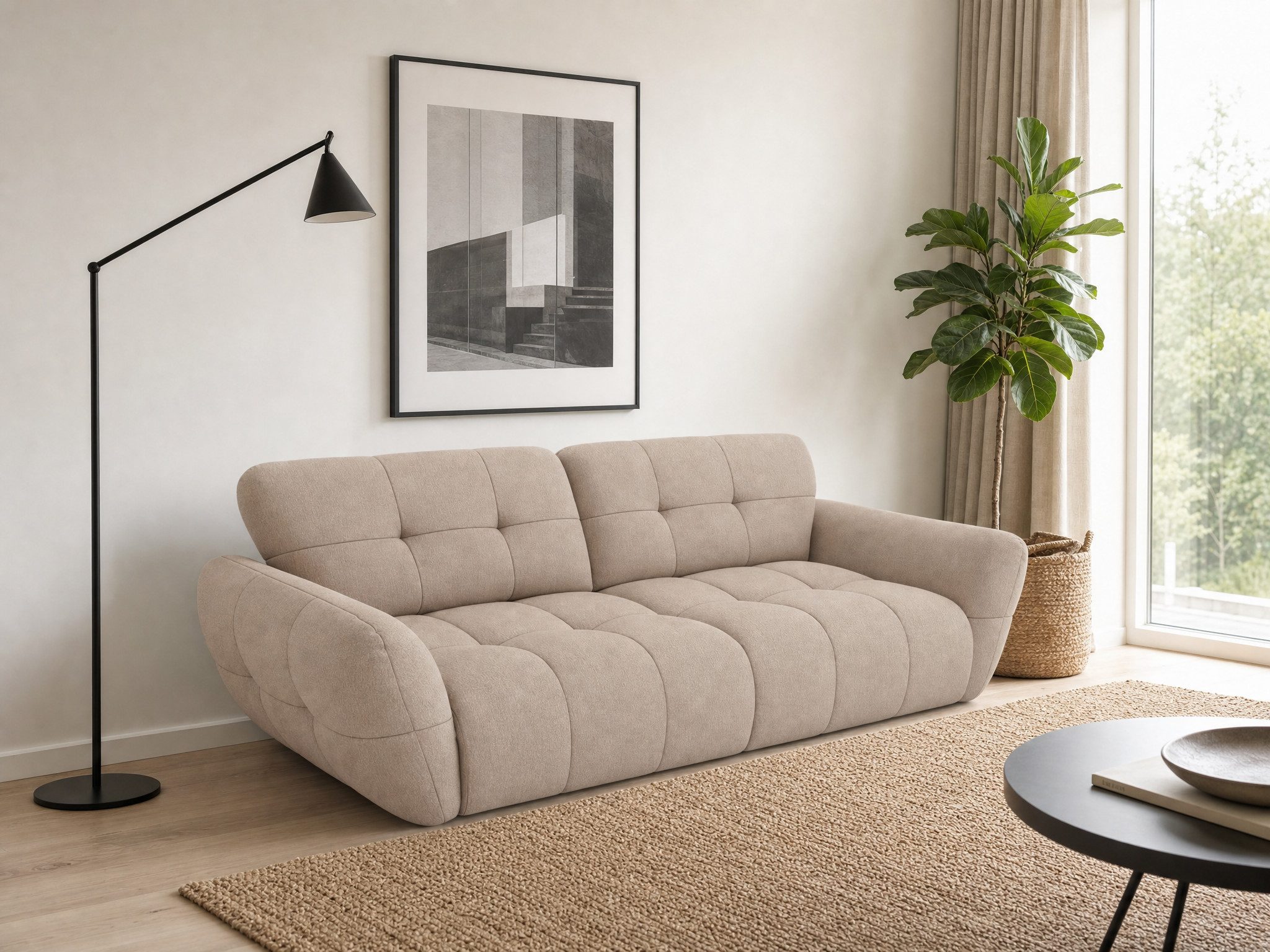 foamnova Big-Sofa Vannes, Lounge-Sofa, B 272 cm, XXL Sofa, auch als Dauerschläfer nutzbar