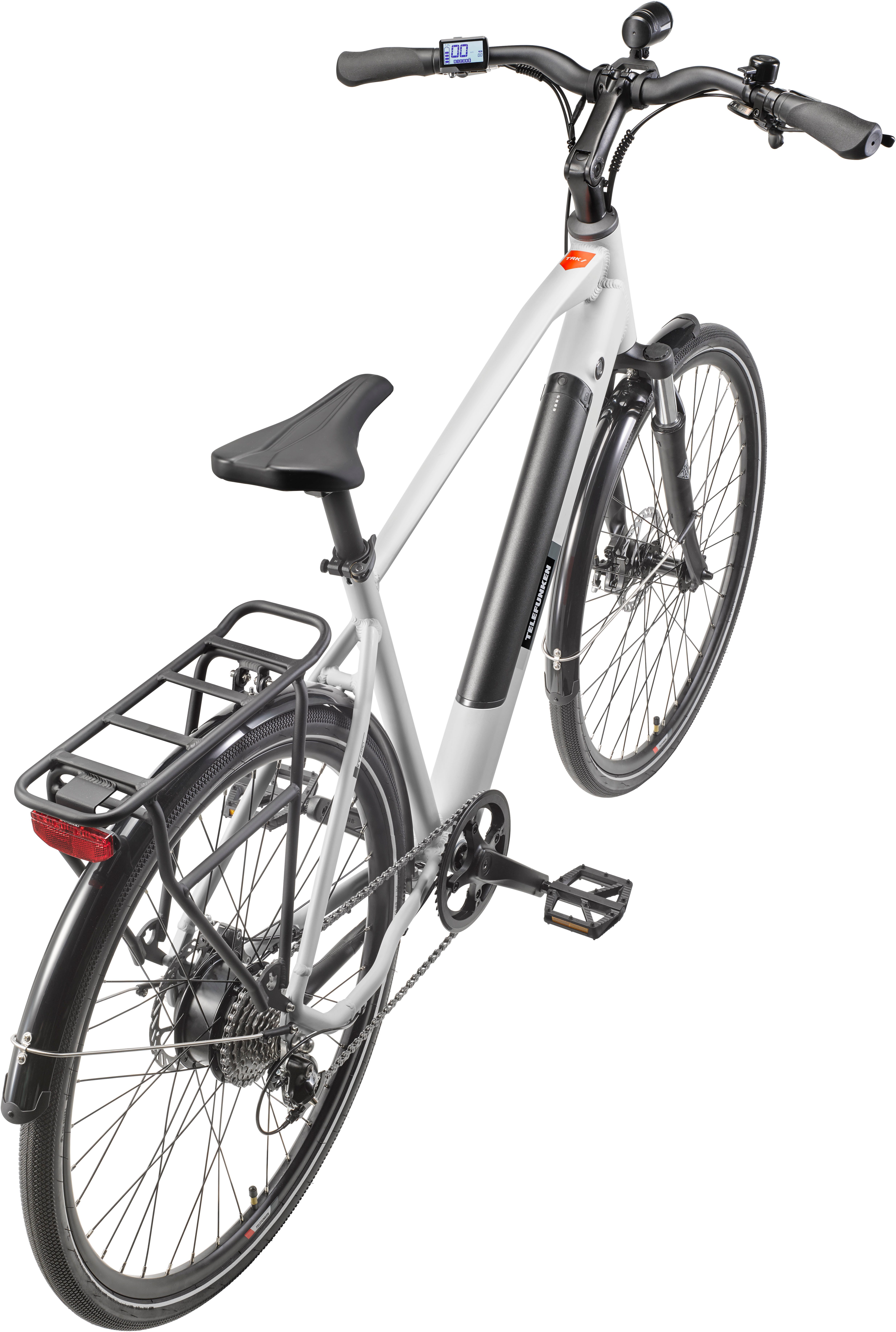 Telefunken E-Bike Trekkingrad E-Trekking Expedition XT490 Herren, 8 Gang Shimano Altus Schaltwerk, Kettenschaltung, Heckmotor, 417,6 Wh, Pedelec, Elektrofahrrad, Herren, innerhalb StVZO, 28 Zoll