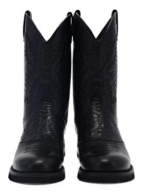 FB Fashion Boots ROPER-C II Schwarz Cowboystiefel Rahmengenähter Herren Westernstiefel