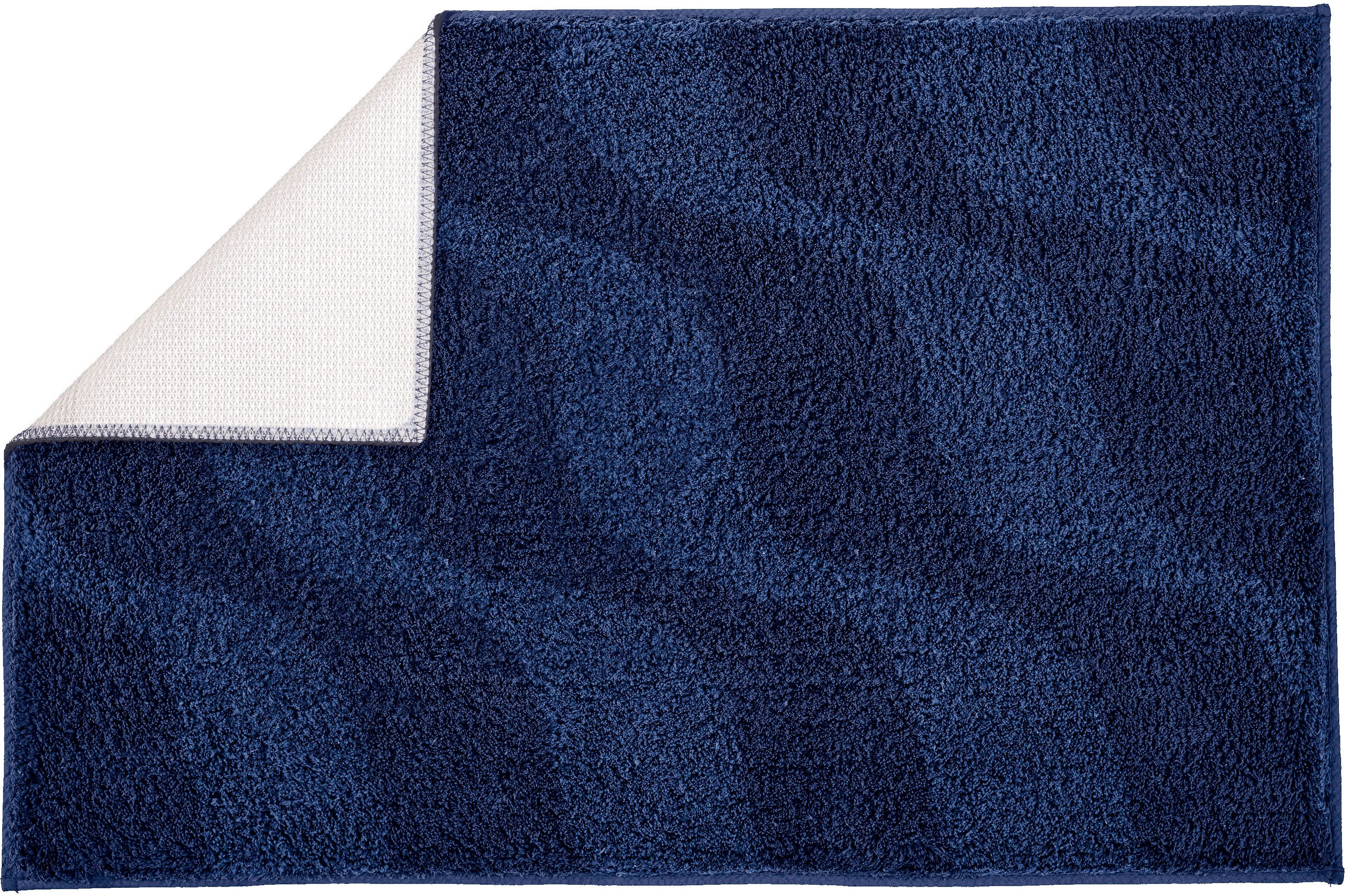 Kleine Wolke Badematte »Onda«, Höhe 15 mm, rutschhemmend beschichtet, fußbodenheizungsgeeignet, Polyacryl, quadratisch, WC-Vorleger mit Ausschnitt, Badteppich, modernes Ton in Ton Wellendesign, flauschig