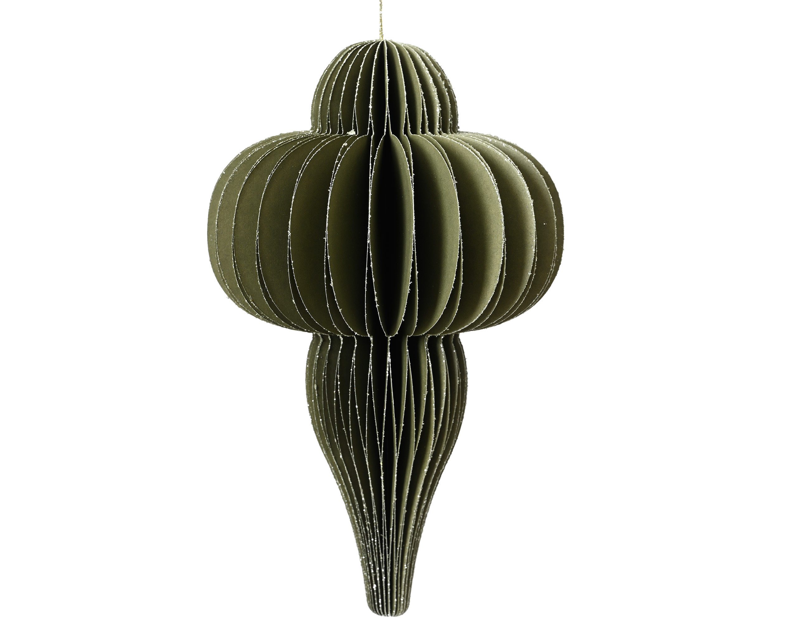 Kaemingk Wabendekoration, Wabenfigur Ornament 9x15cm mit Magnetverschluss 1 Stück Grün