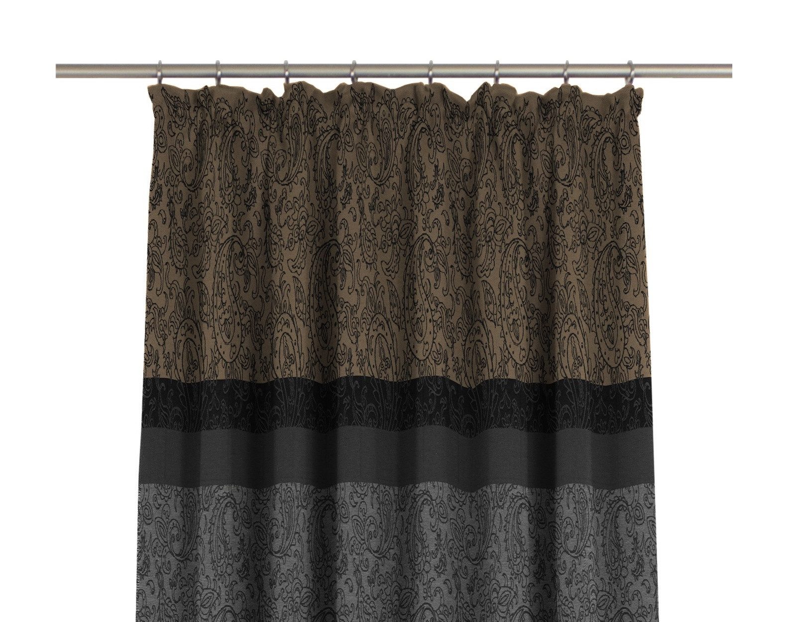 Wirth Vorhang Maribor (1 St), Kräuselband, blickdicht, Jacquard