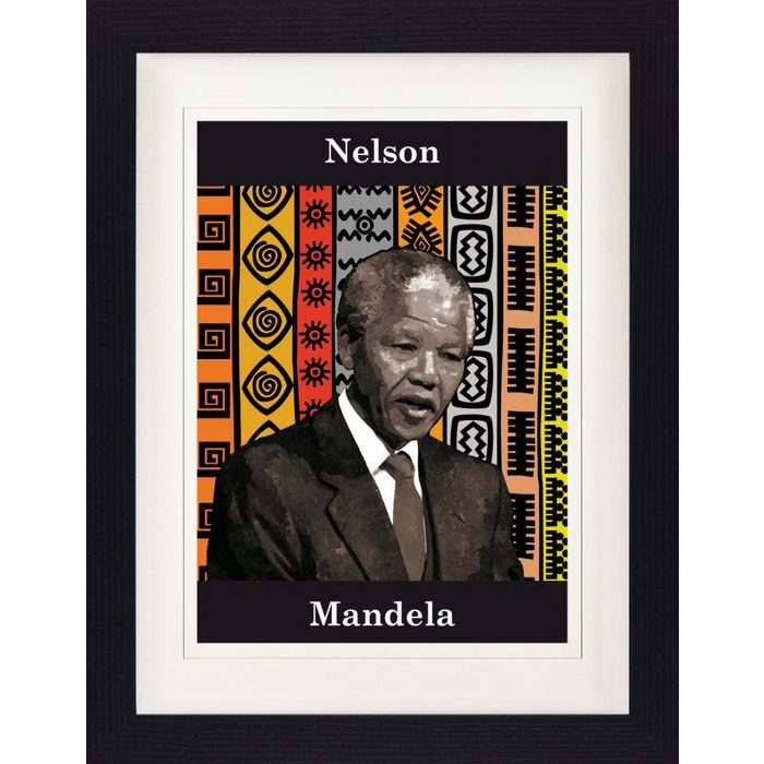 1art1 Bild mit Rahmen Nelson Mandela - Kampf Gegen Die Apartheid