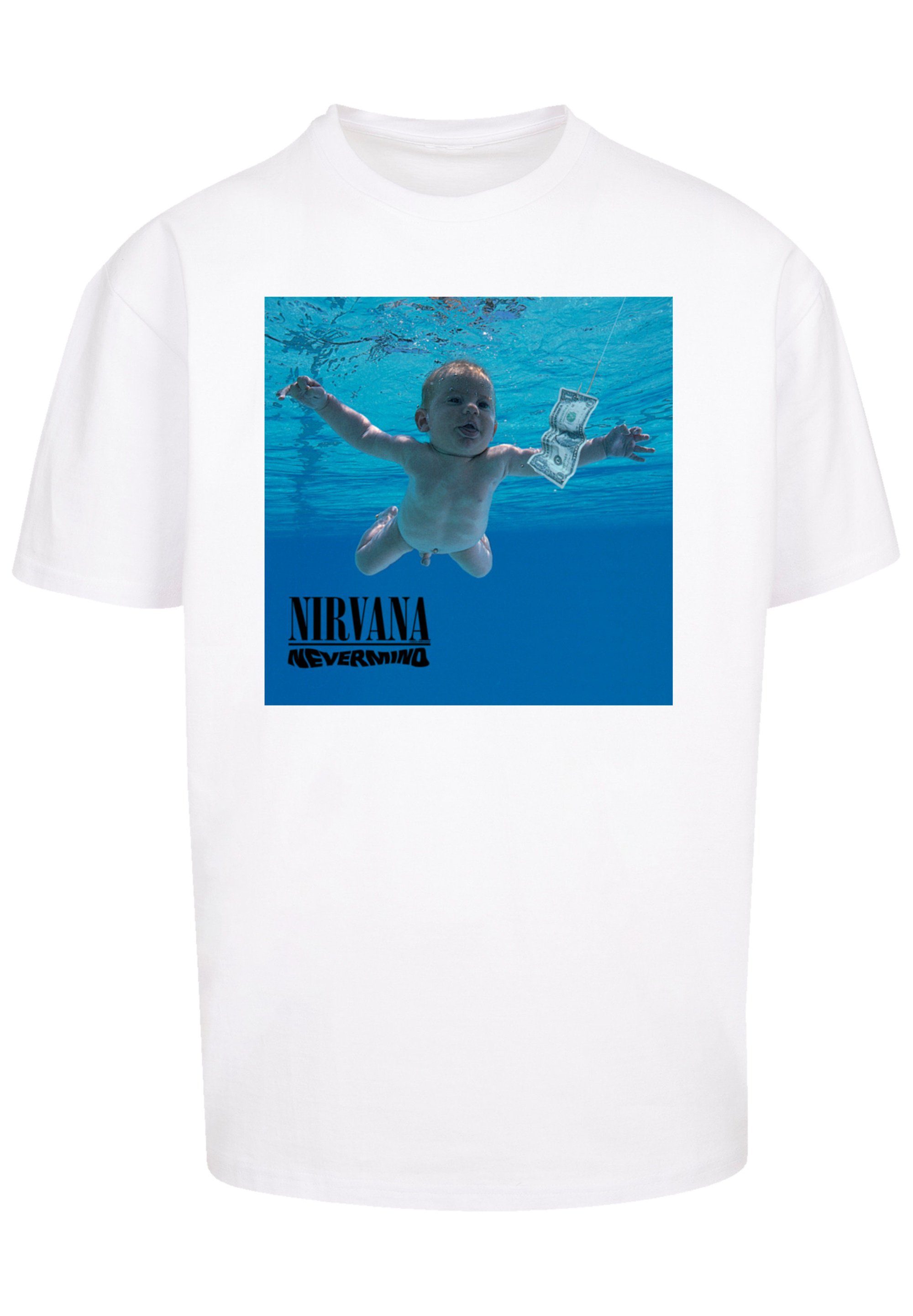 Premium Qualität Nirvana F4NT4STIC Album weiß Rock T-Shirt Nevermind Band
