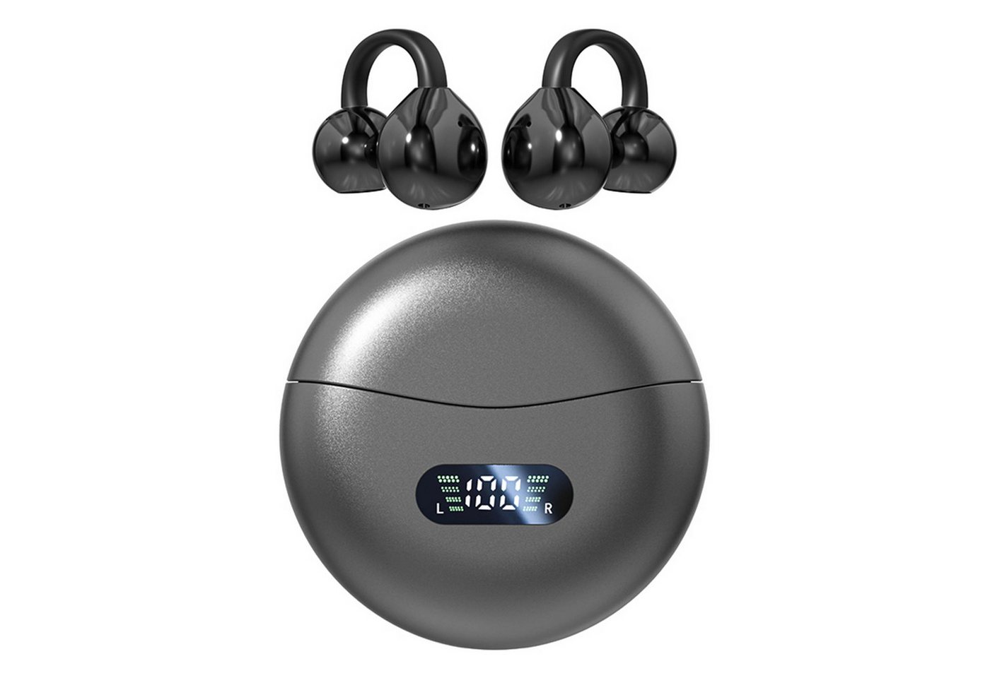 KINSI AI Übersetzer Kopfhörer Bluetooth, 140 Sprachen, Kabellos Headset Open-Ear-Kopfhörer (APP, Klare Sprachübertragung und lange Akkulaufzeit bis 60 Stunden)