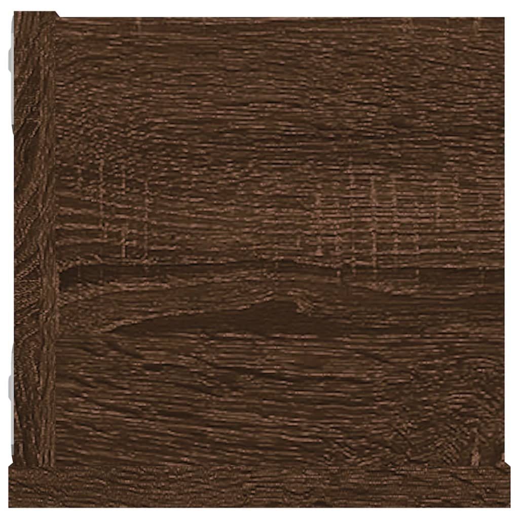 Eichen-Optik cm 100x18x18 Holzwerkstoff furnicato CD-Braun Wandregal