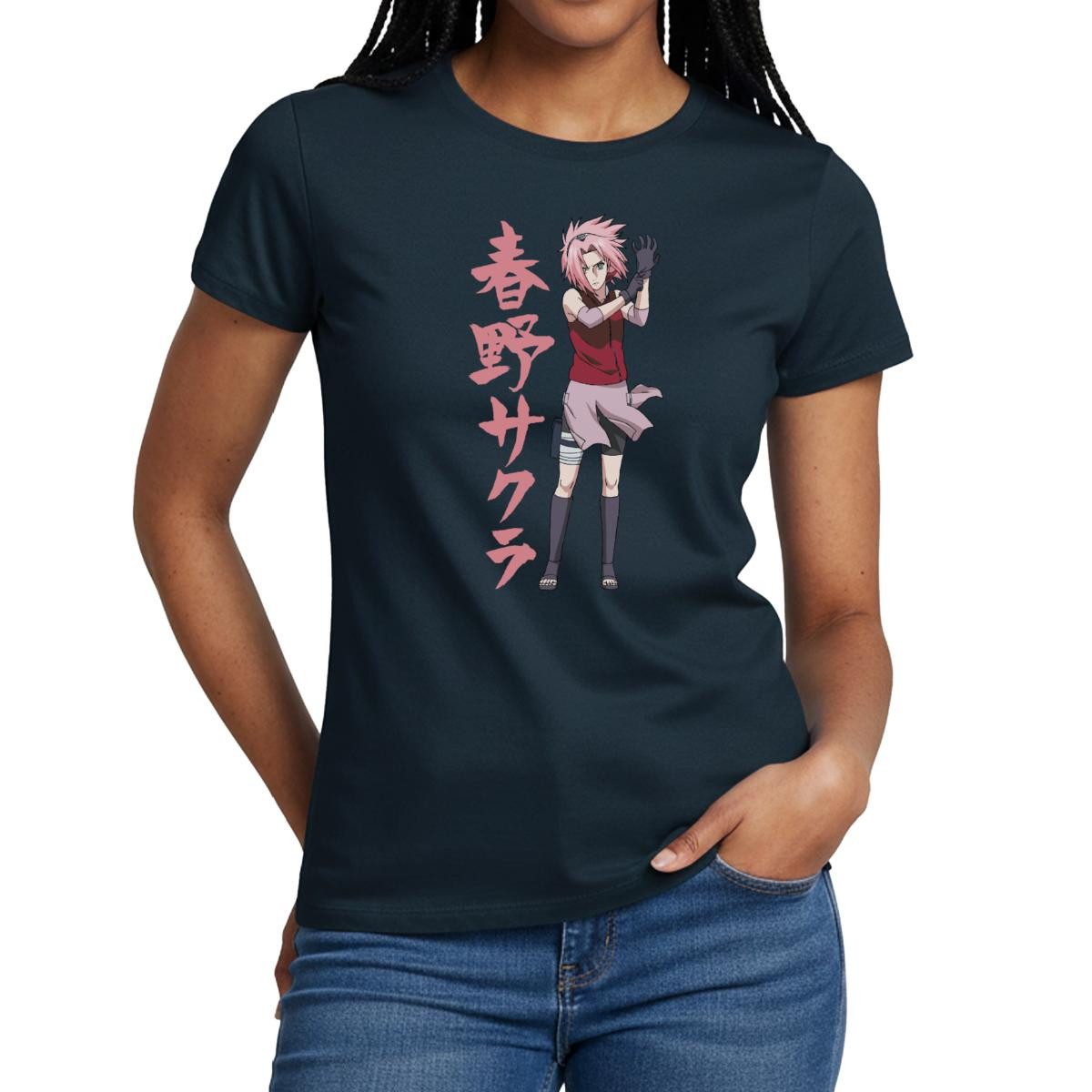T-Shirt Naruto Shippuden Cooles Design Mit Sakura Frauen T-Shirt