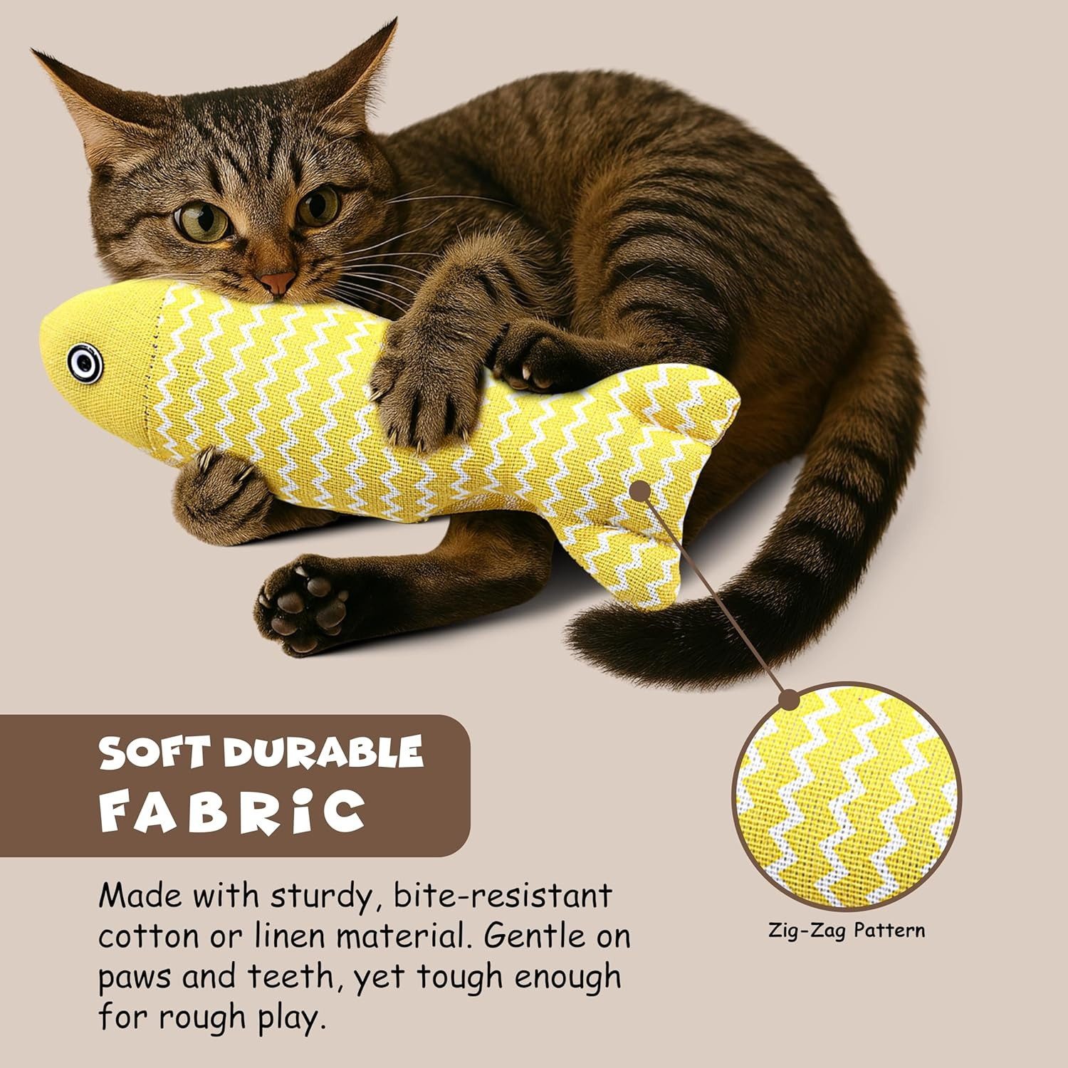 FUNFY Tierkuscheltier Fisch Katzenspielzeug Set 3 Stück Katzenminze Knister günstig online kaufen