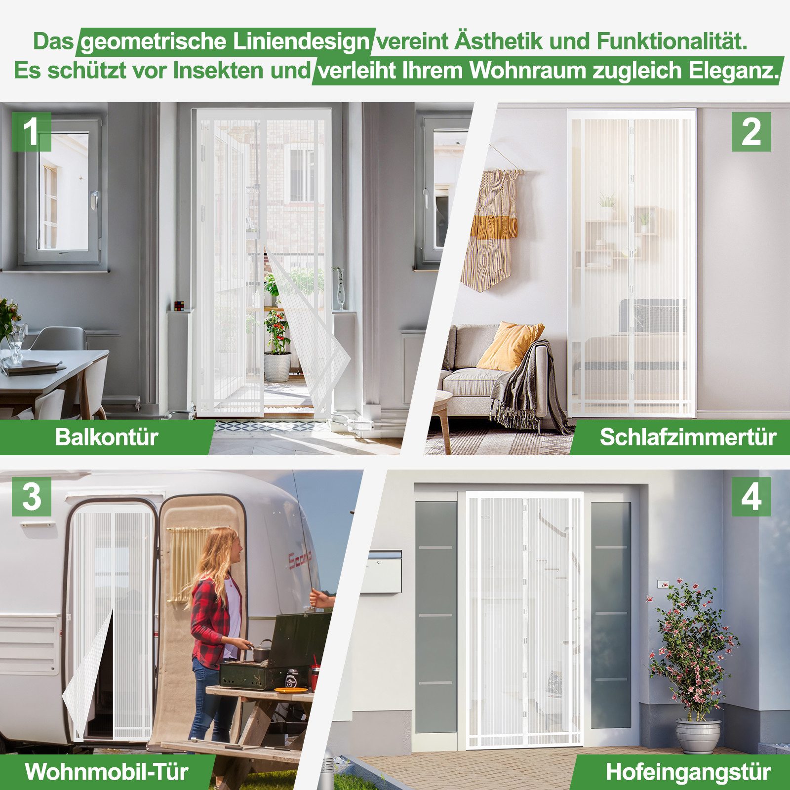 Sekey Insektenschutz-Tür Magnetisches Insektenschutznetz für Türen, zuschne günstig online kaufen