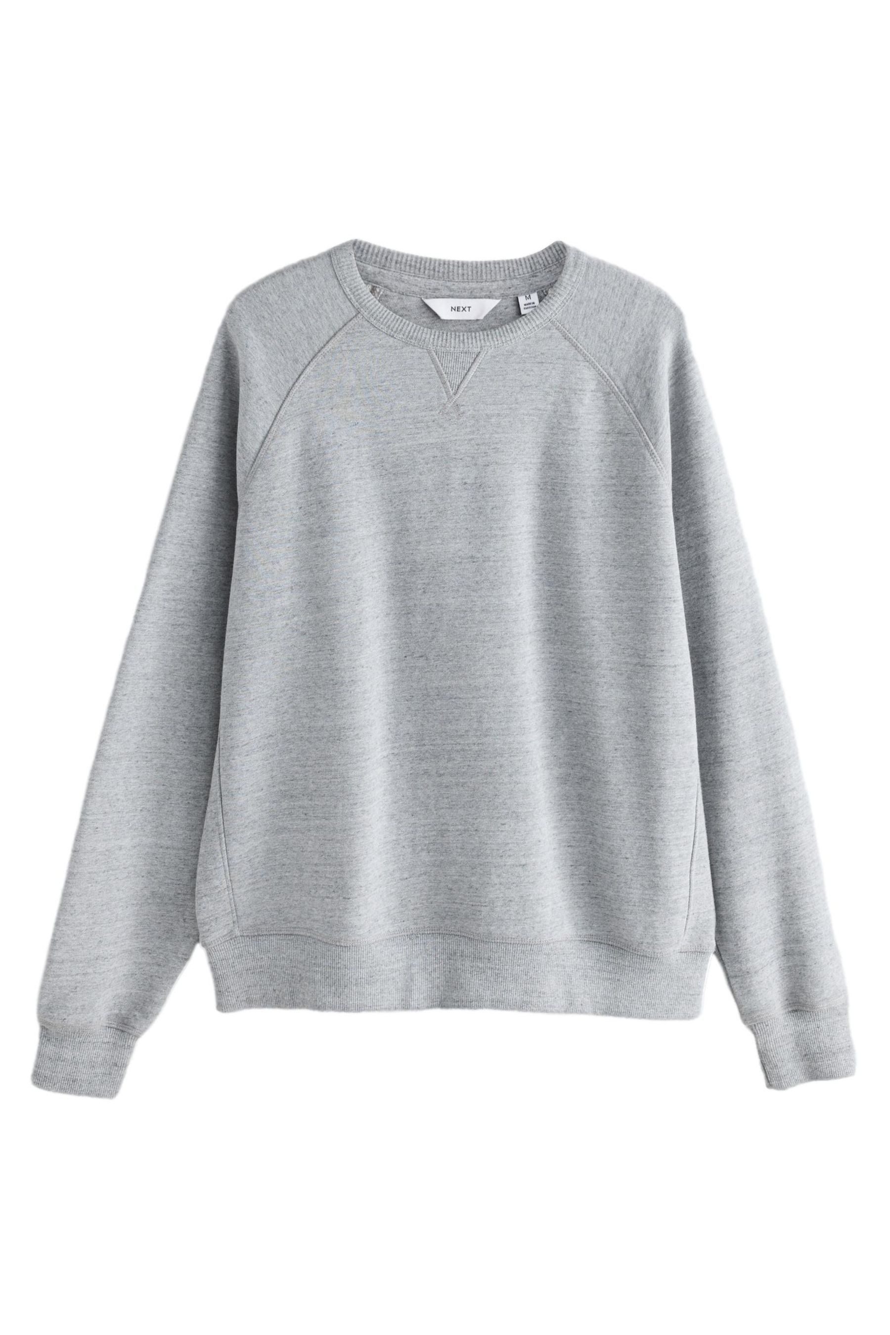 Next Sweater Gewaschenes Rundhalssweatshirt aus schwerem Stoff (1-tlg)