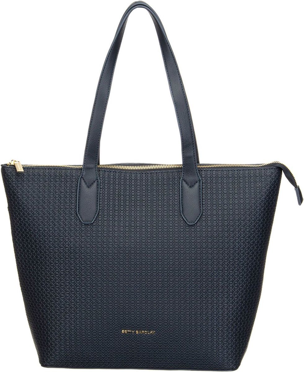Betty Barclay Shopper Schultertasche Shopper Navy Dunkelblau, Reißverschluss, Innenfach