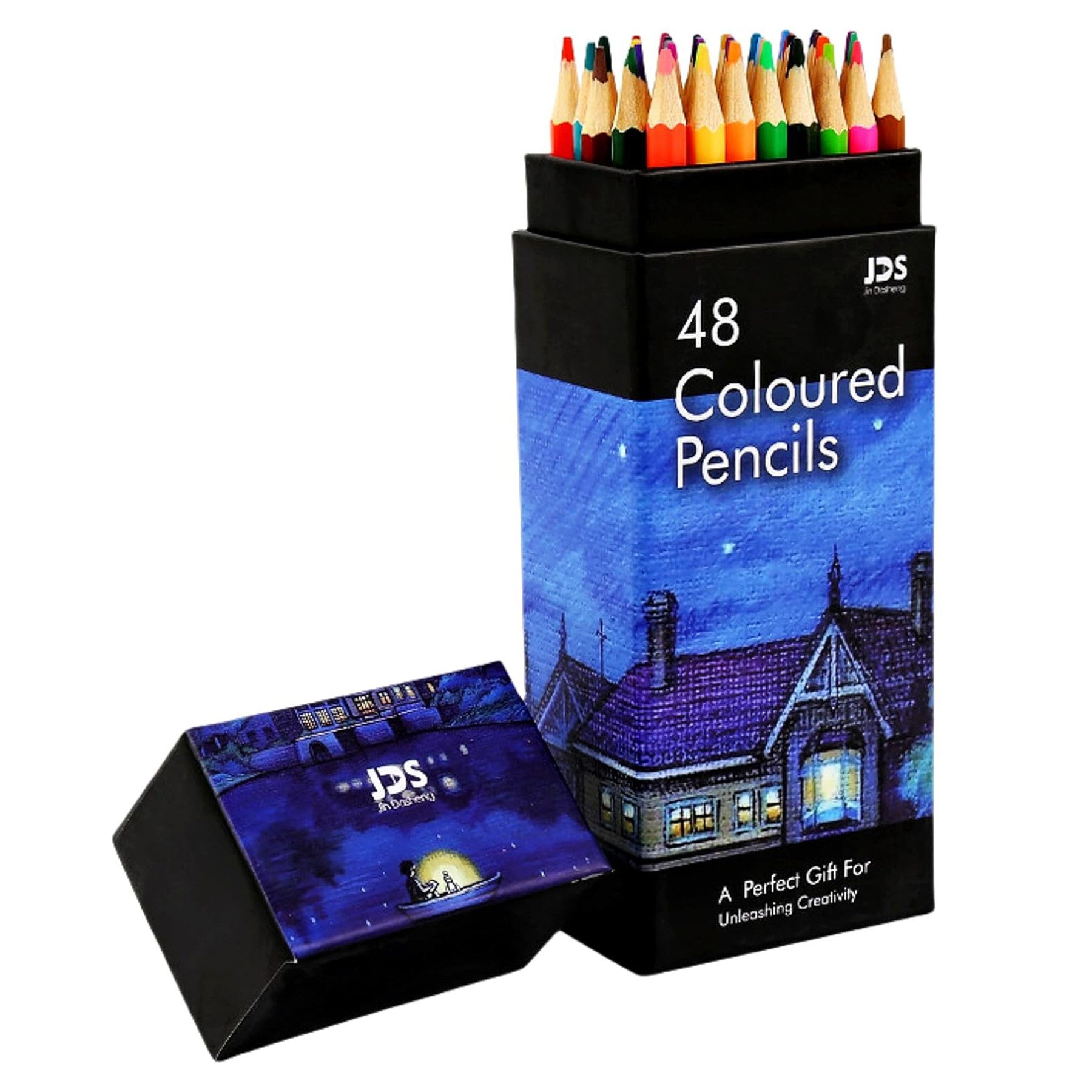 Mutig Bleistift 48 Buntstifte für Malbücher für Erwachsene, Kinder und Profis, (Basics Buntstifte, 48 Stück, Farblich sortiert, 48-tlg., für Erwachsene und Künstler zum Skizzieren, Schattieren)