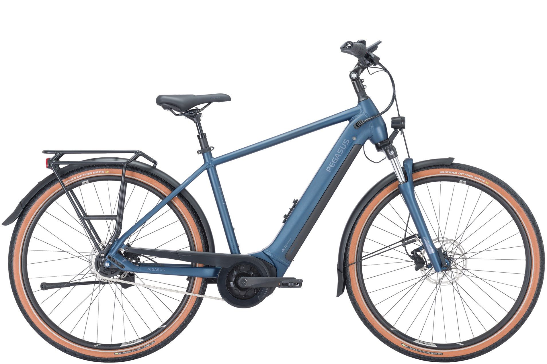Pegasus E-Bike Pegasus Premio Evo 5R 625 Wh Herren blau 2024, 5 Gang SHIMANO Nexus inter 5 internal hub gear with coaster brake, Nabenschaltung, Bosch Performance Line smart System, 625 Wh
