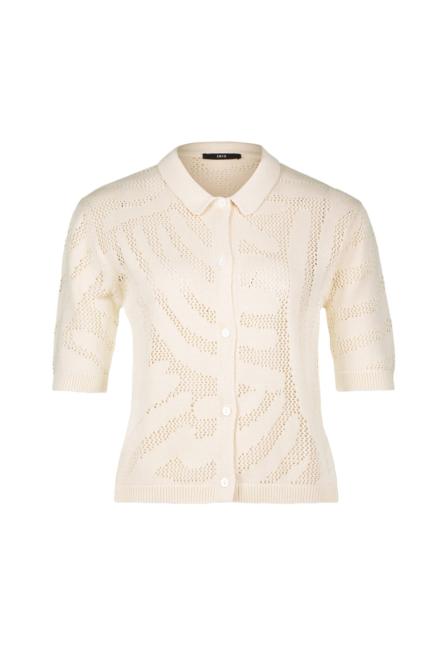 Zero Strickjacke zero Strickjacke gehäckelt Knopfleiste günstig online kaufen