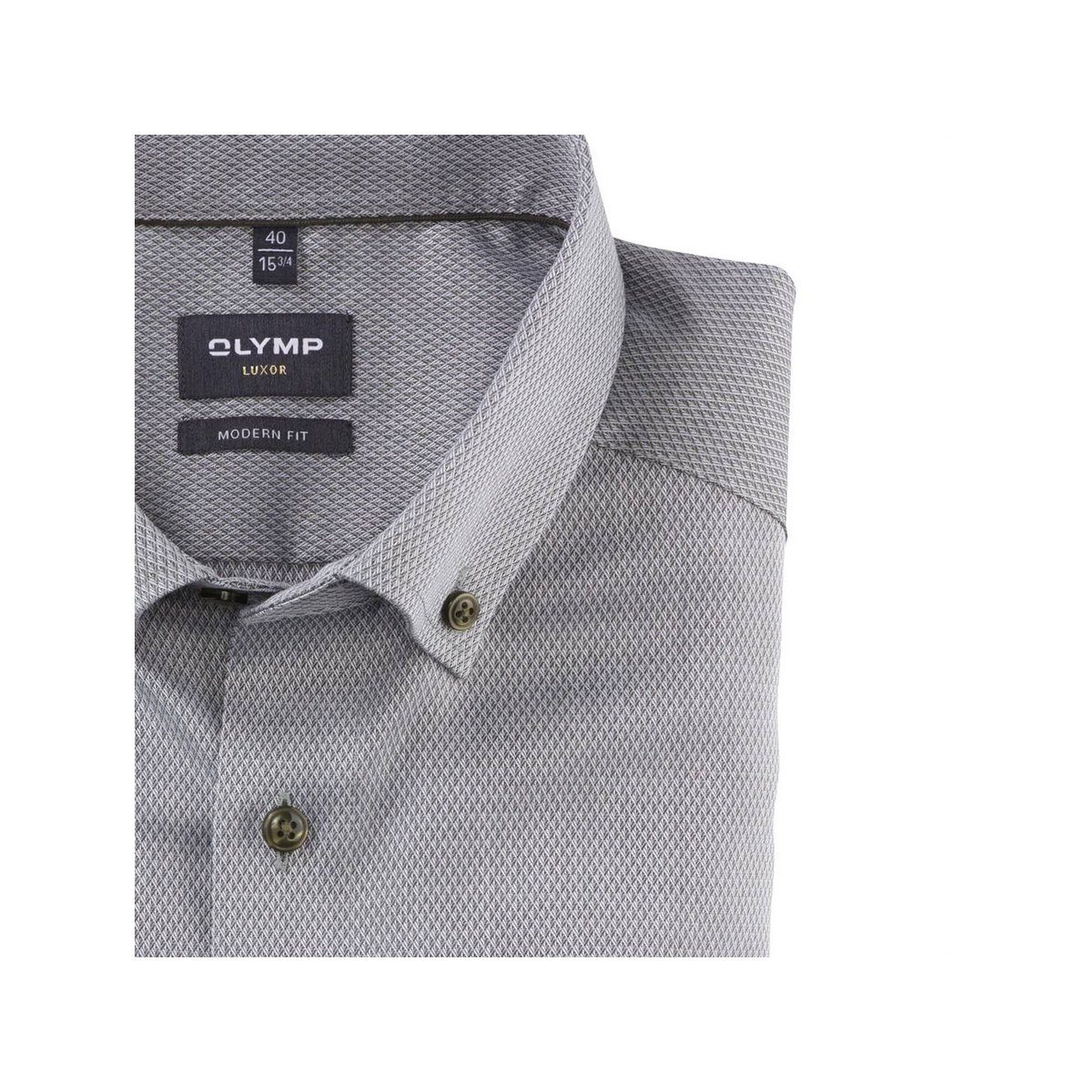 Langarmhemd für Herren in olive