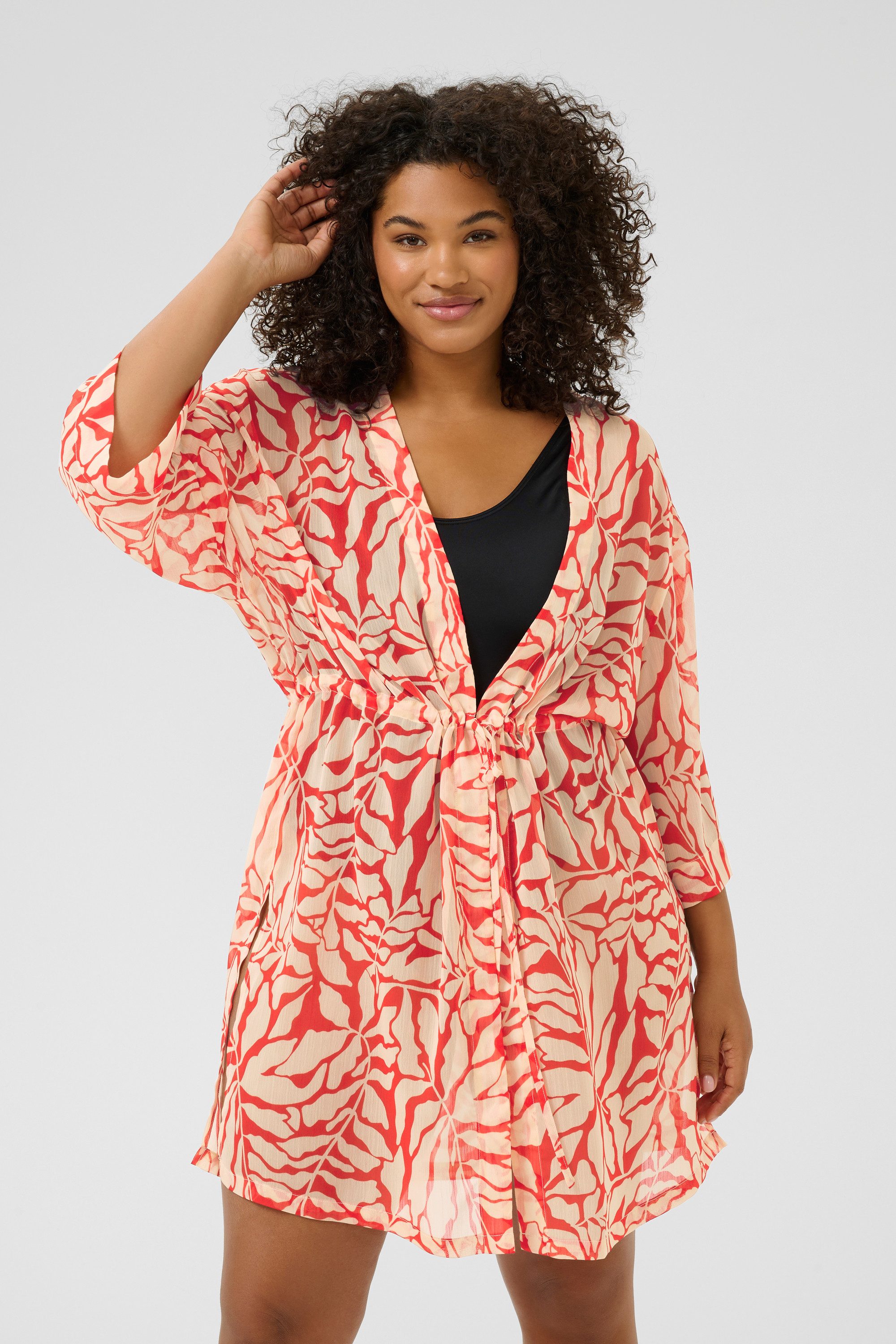 KAFFE Curve Blusenkimono Accessoires KClea plus