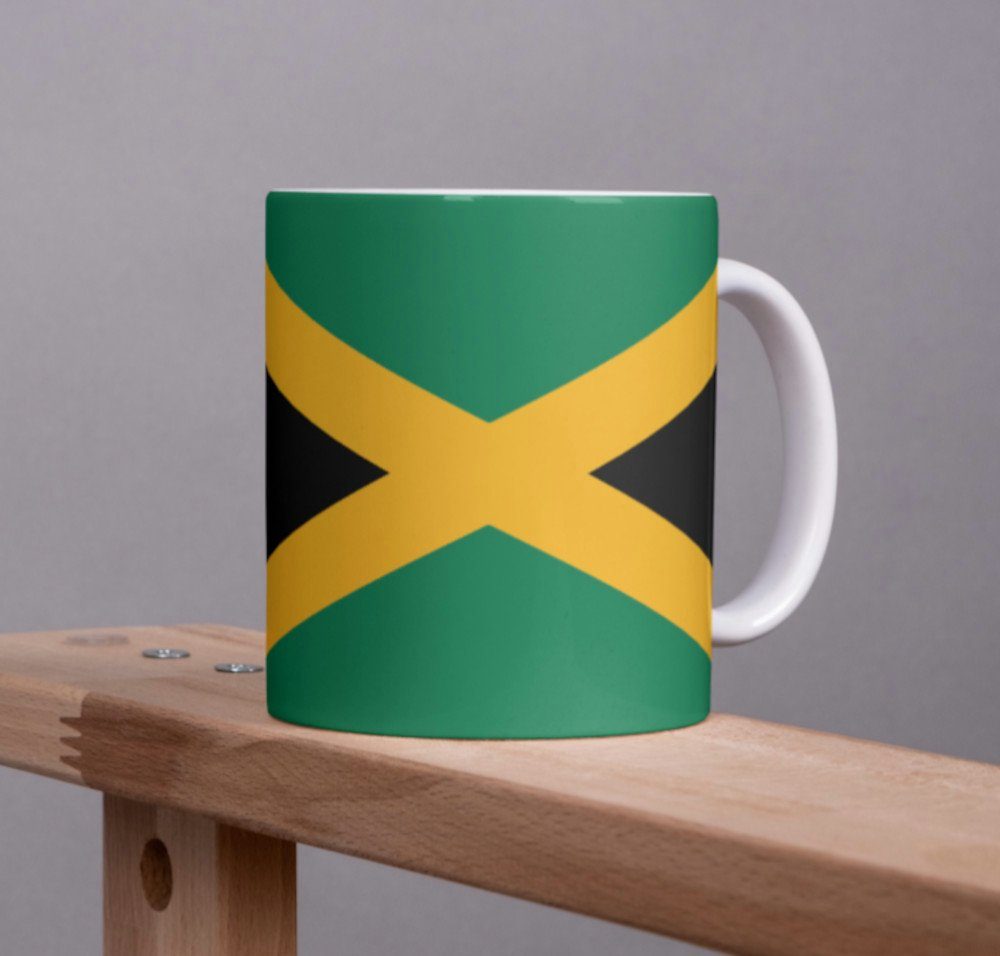 Tinisu Tasse Jamaika Tasse Flagge Pot Kaffeetasse National Becher Kaffee Cup Büro