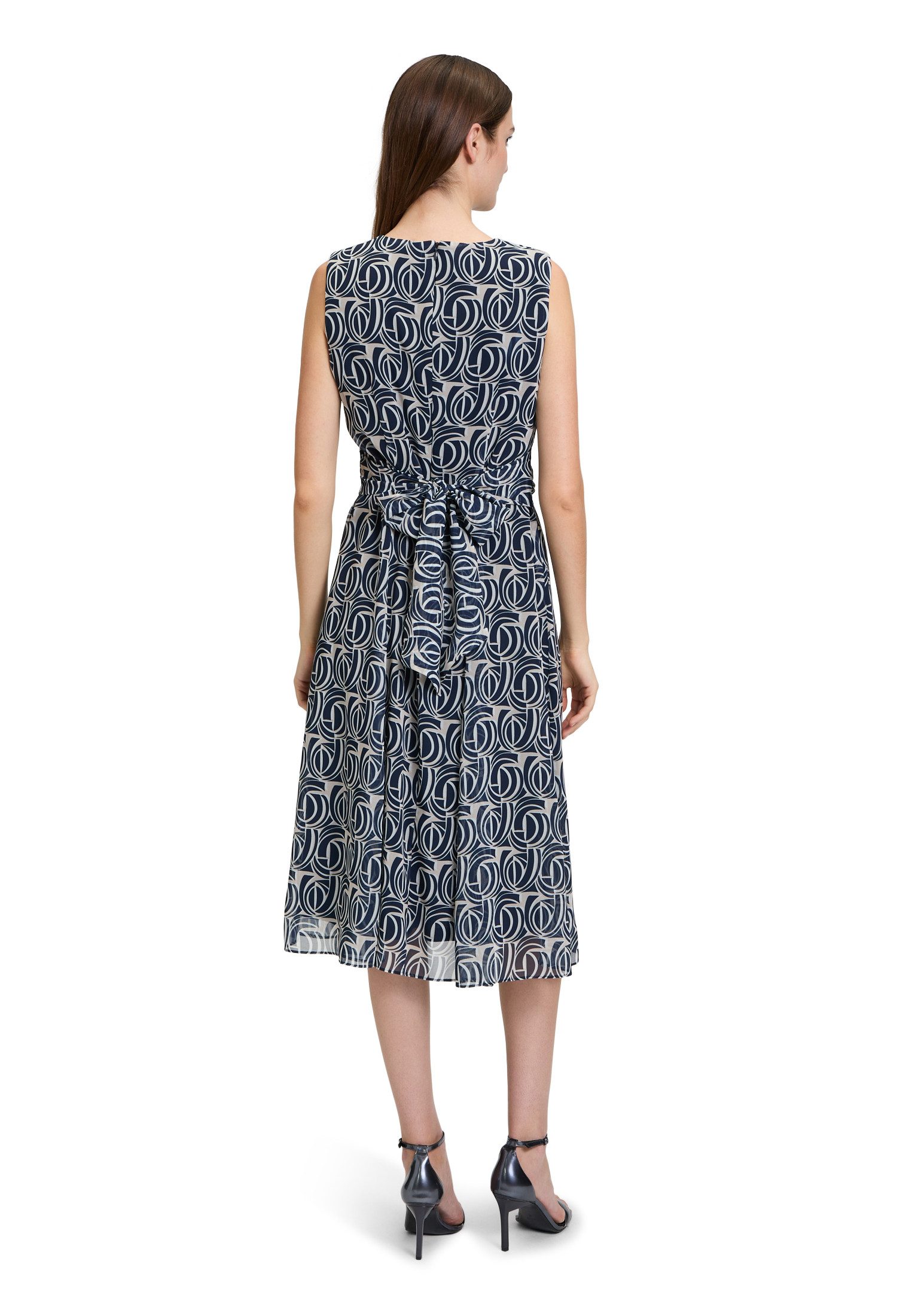 Betty&Co Chiffonkleid Damen ohne Arm Druck