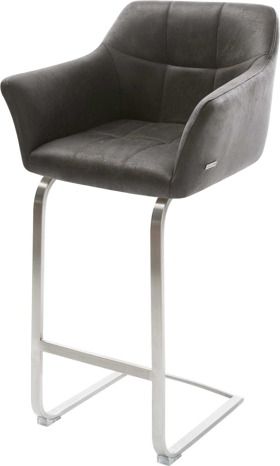 DELIFE Barhocker Yulo-Flex, Freischwinger flach Edelstahl günstig online kaufen