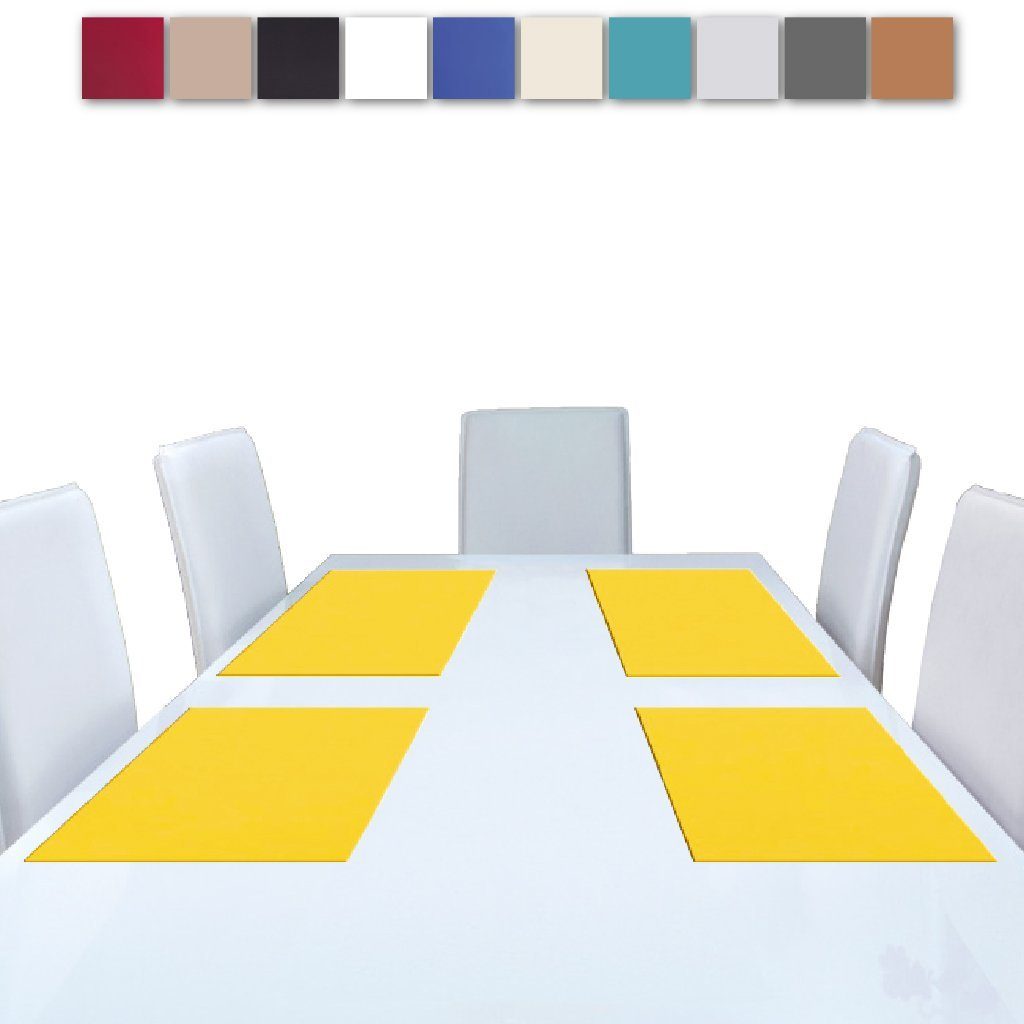 Platzset, Ellen, Bestlivings, Tischmatte (1-St), Platzdecke in versch. Ausführungen Tischschutz Dekoration Orange Essunterlage