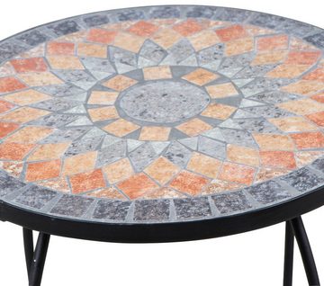 Siena Garden Blumentisch Prato (1-St), Blumenständer, BxTxH: 41x41x60,5 cm, Eisen mit Mosaikoptik