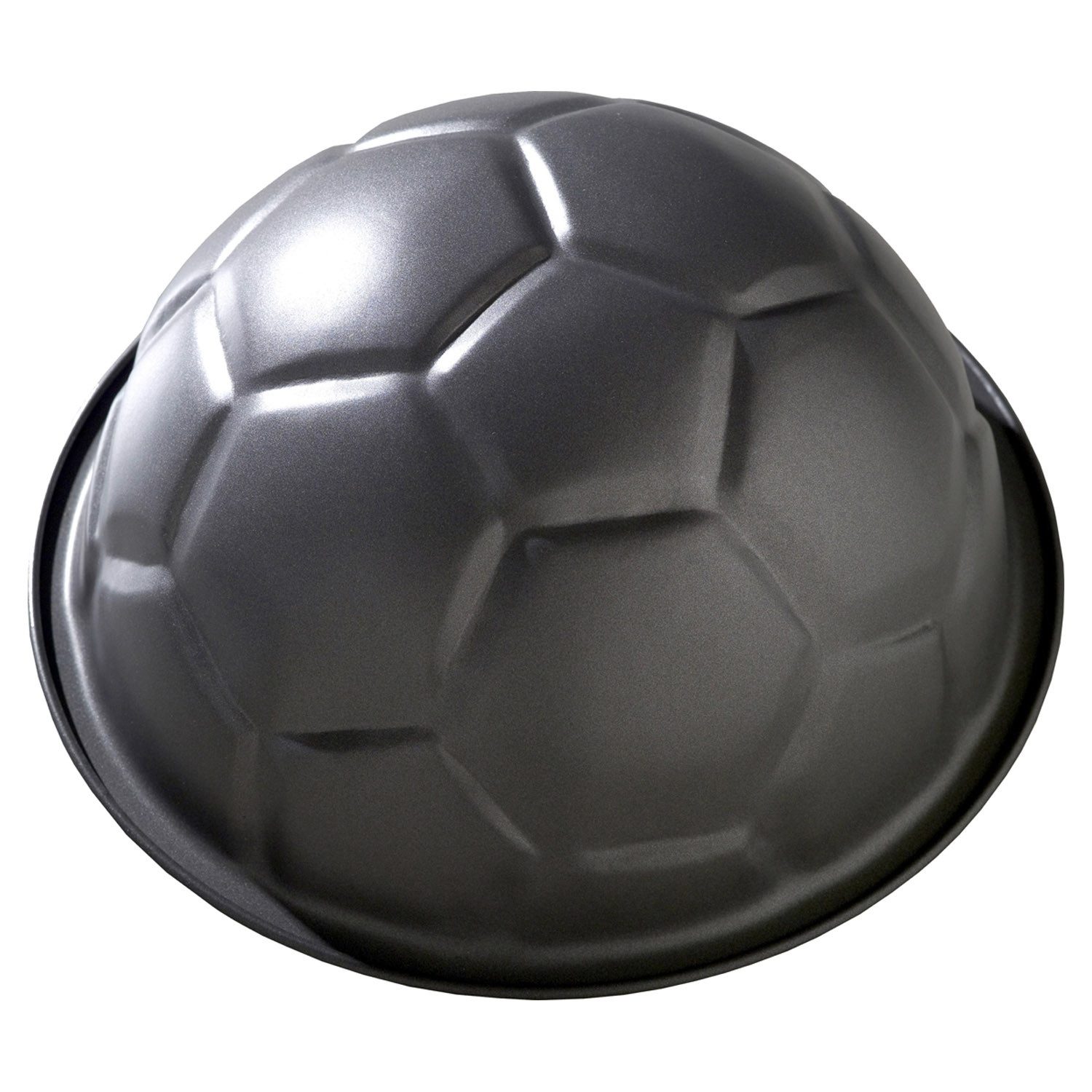 Birkmann Backform Motivbackform FUßBALL, 23 x 12 cm, Schwarz, Stahl, (1-tlg), Fußball, mit Rezept