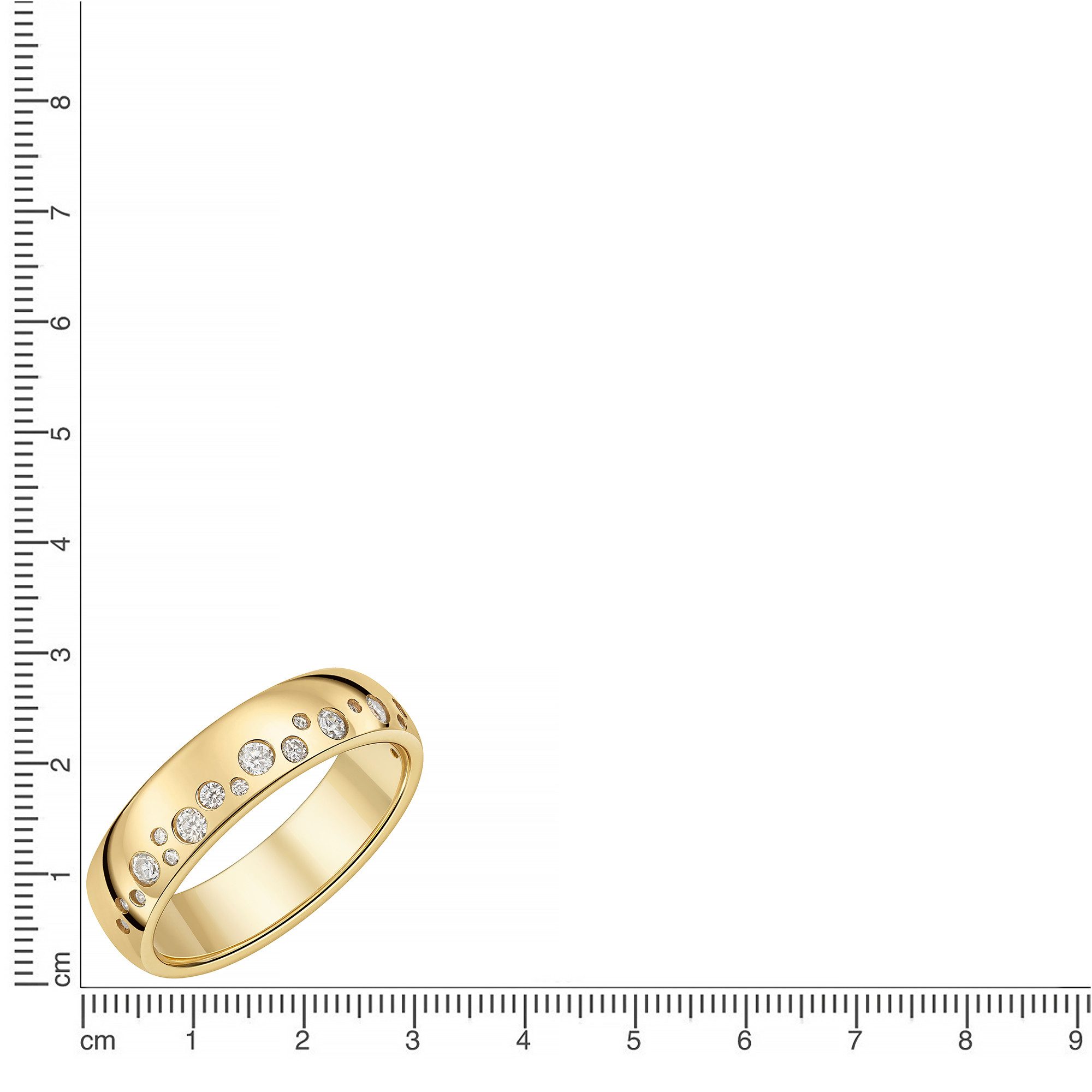 Firetti Fingerring Schmuck Geschenk Silber 925 Damenring Ring Sternenhimmel, mit Zirkonia (synth)
