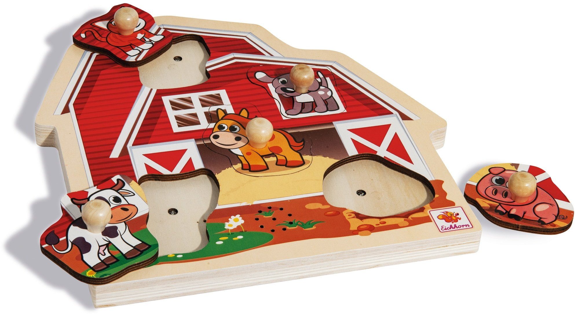 Eichhorn Puzzle 5 Teile Kinder Holz günstig online kaufen