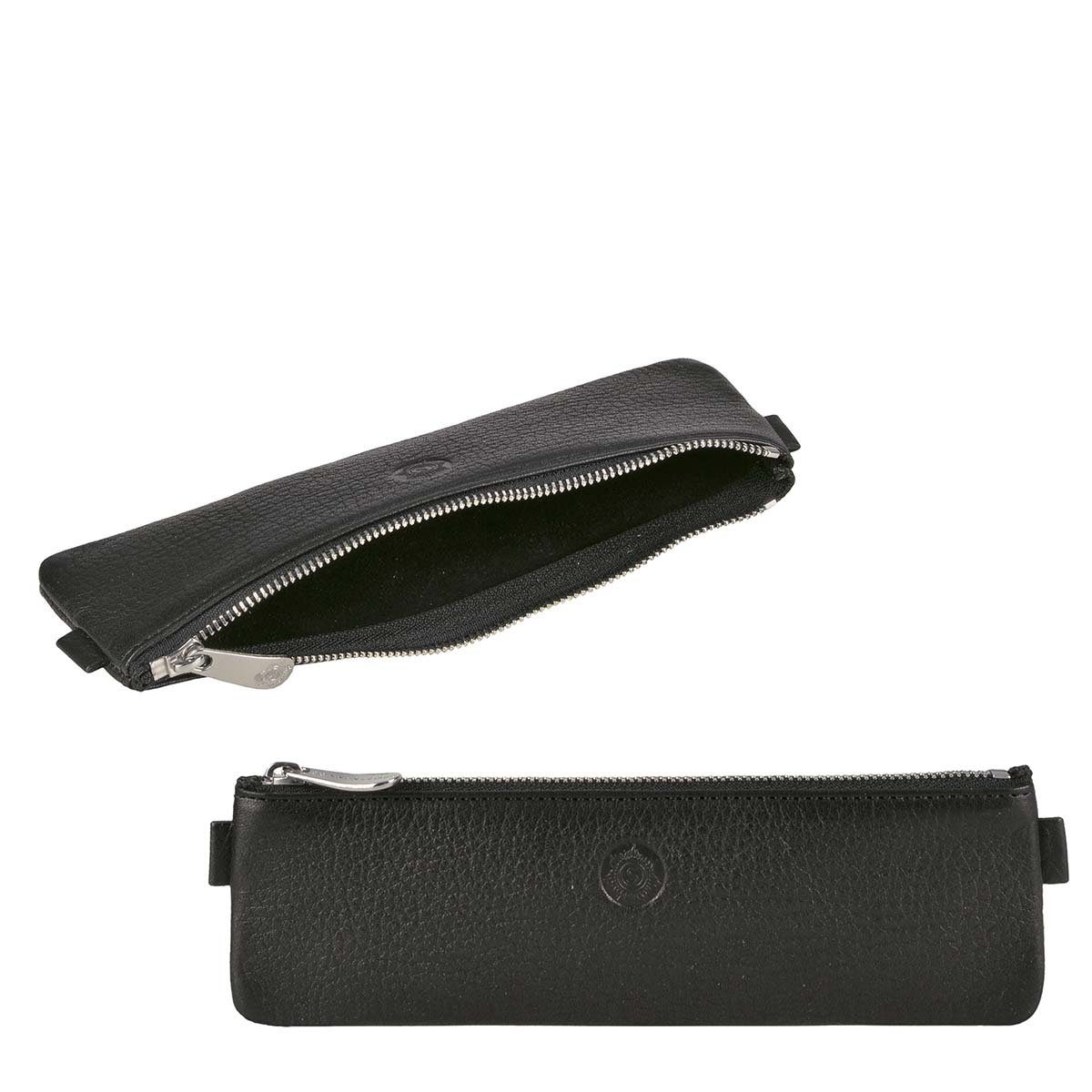 Sonnenleder Schreibgeräteetui Boldt Leder Federmappe Federtasche Stiftetui mit Reißverschluss, Stiftetui, Federtasche, süddeutsches Rindleder