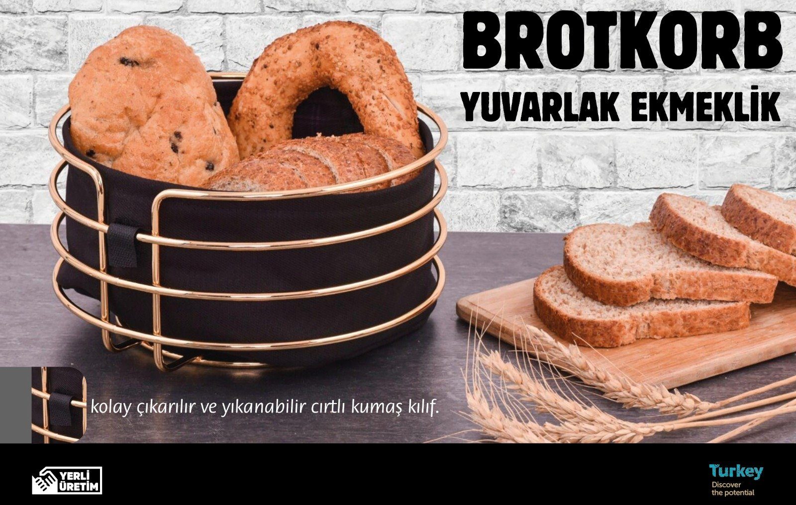 Trendmax Brotschale Brotkiste Brotdose Edelstahl Brotbehälter Brotbehälter Brotkorb Ekmeklik ZELLERFELD Brotkasten