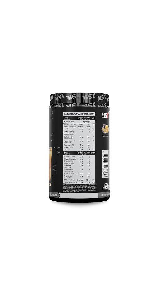 MST Nutrition BCAA EAA 520g Zero - Cola-Lime Pulver, 520 g, Pulver