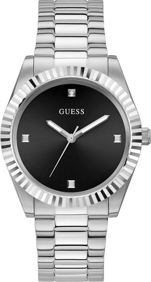 Guess Quarzuhr GW0542G1, Klassisch schöne Armbanduhr für Herren